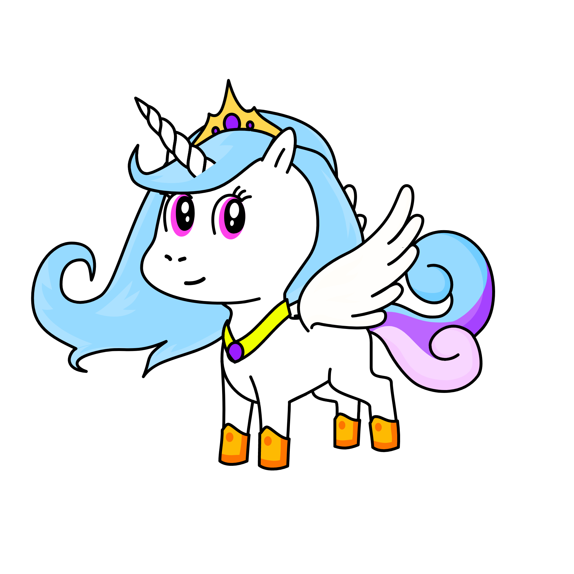 Princess Celestia, the unicorn