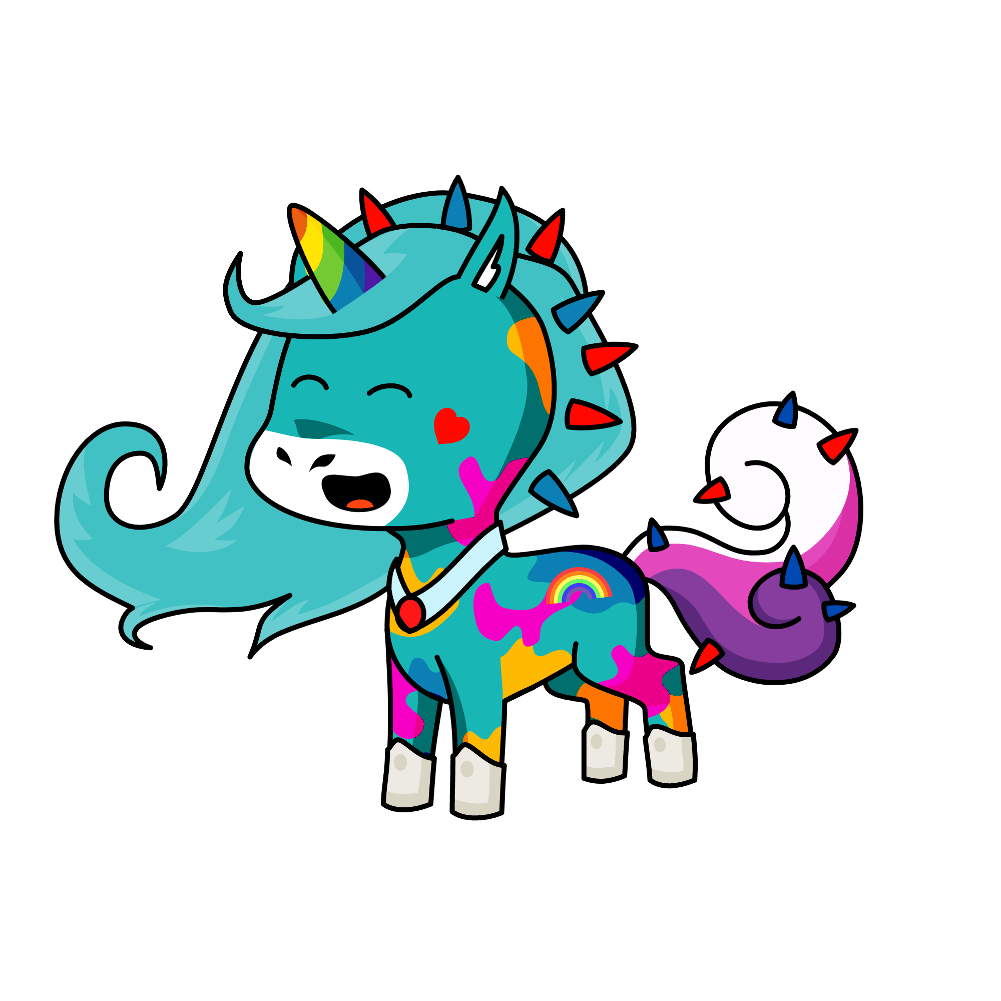 Prinsess Rainbow, the unicorn