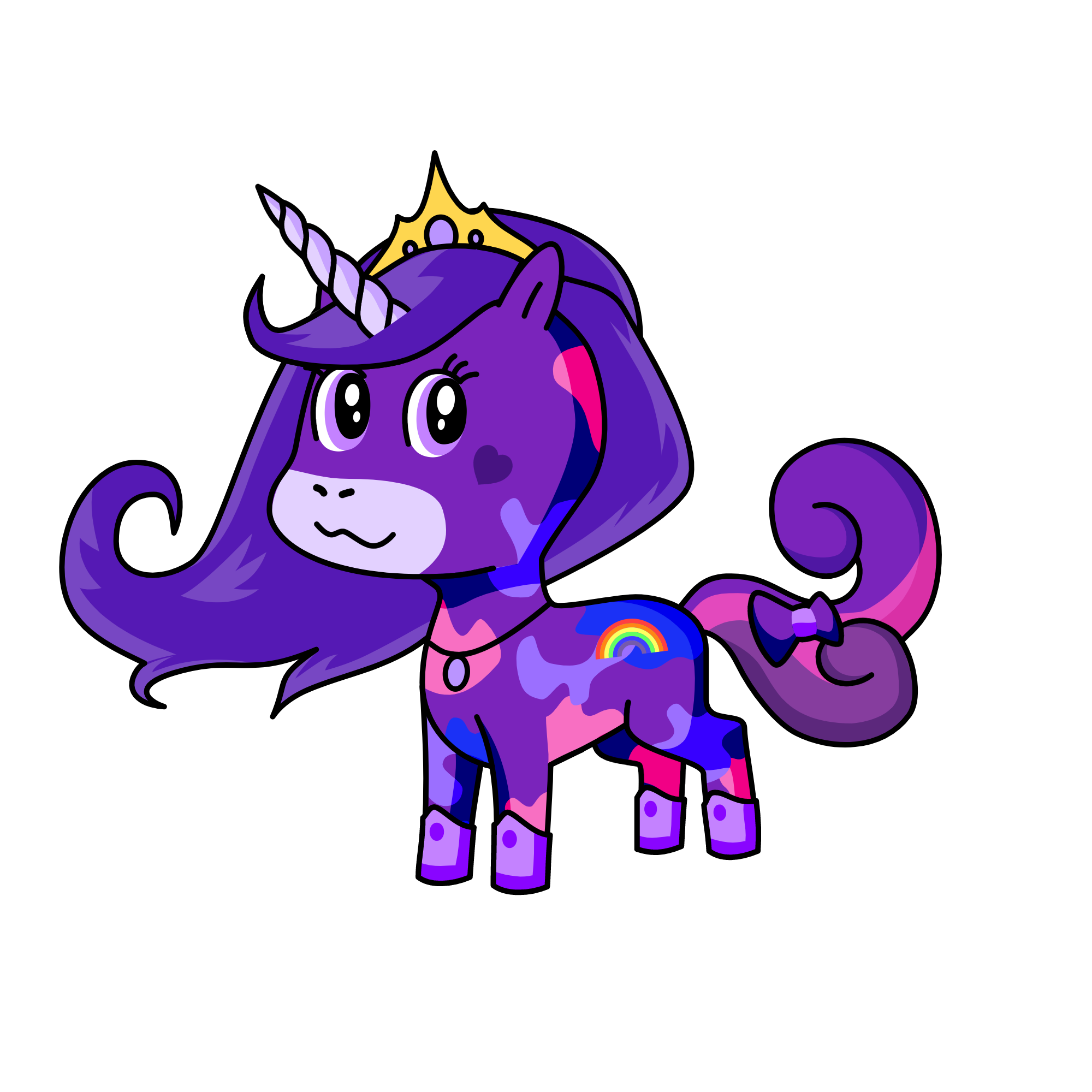 Purplez, the unicorn