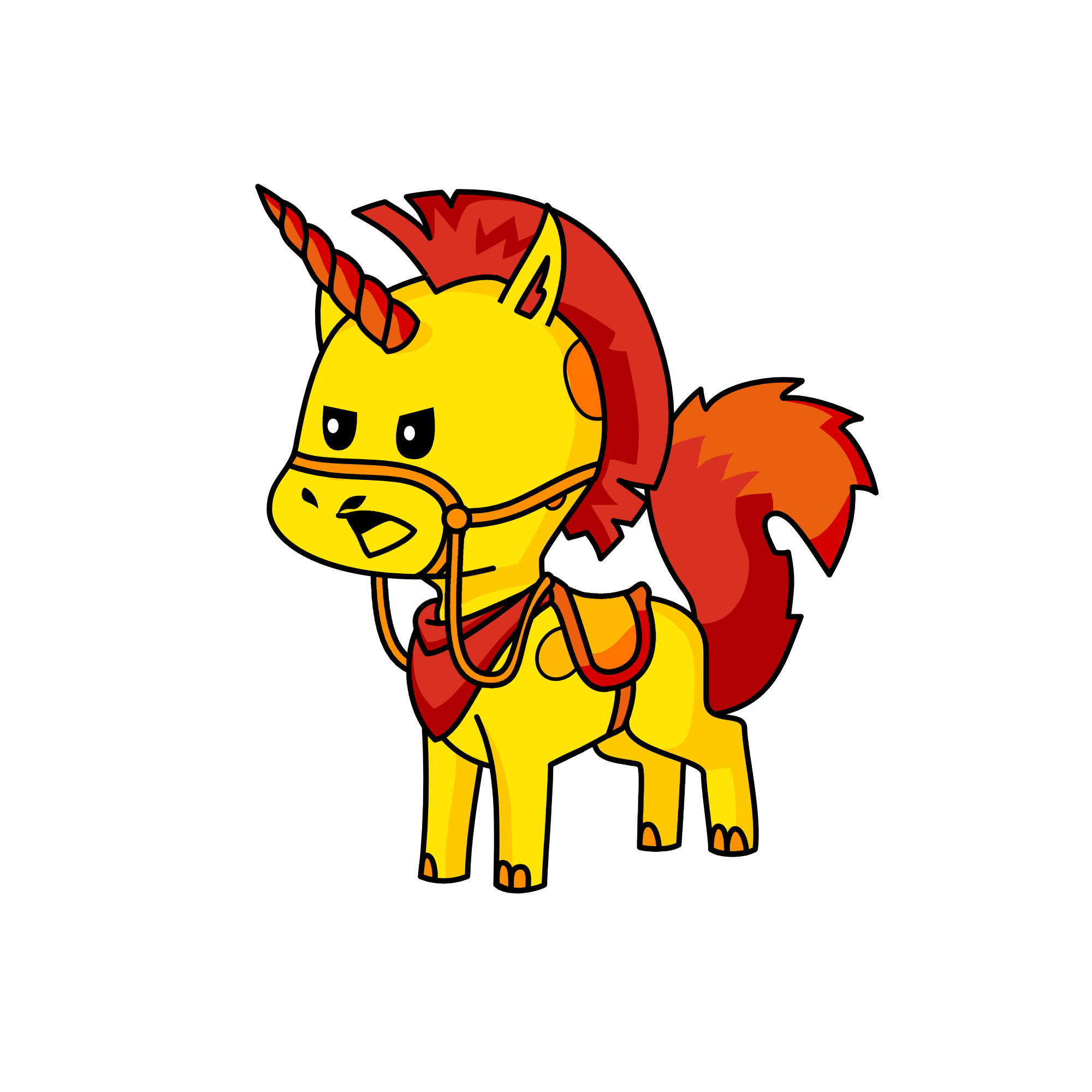 Burn, the unicorn