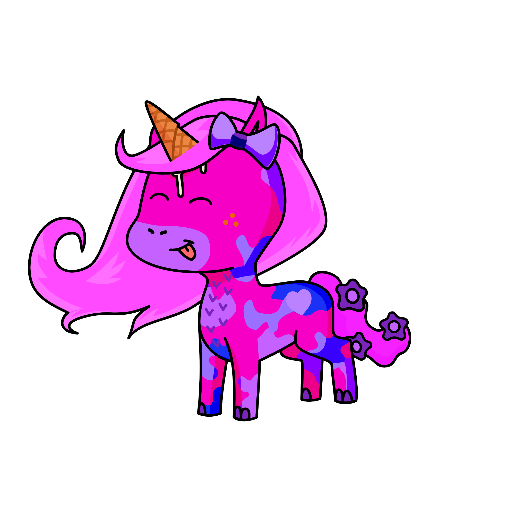 Cream, the unicorn