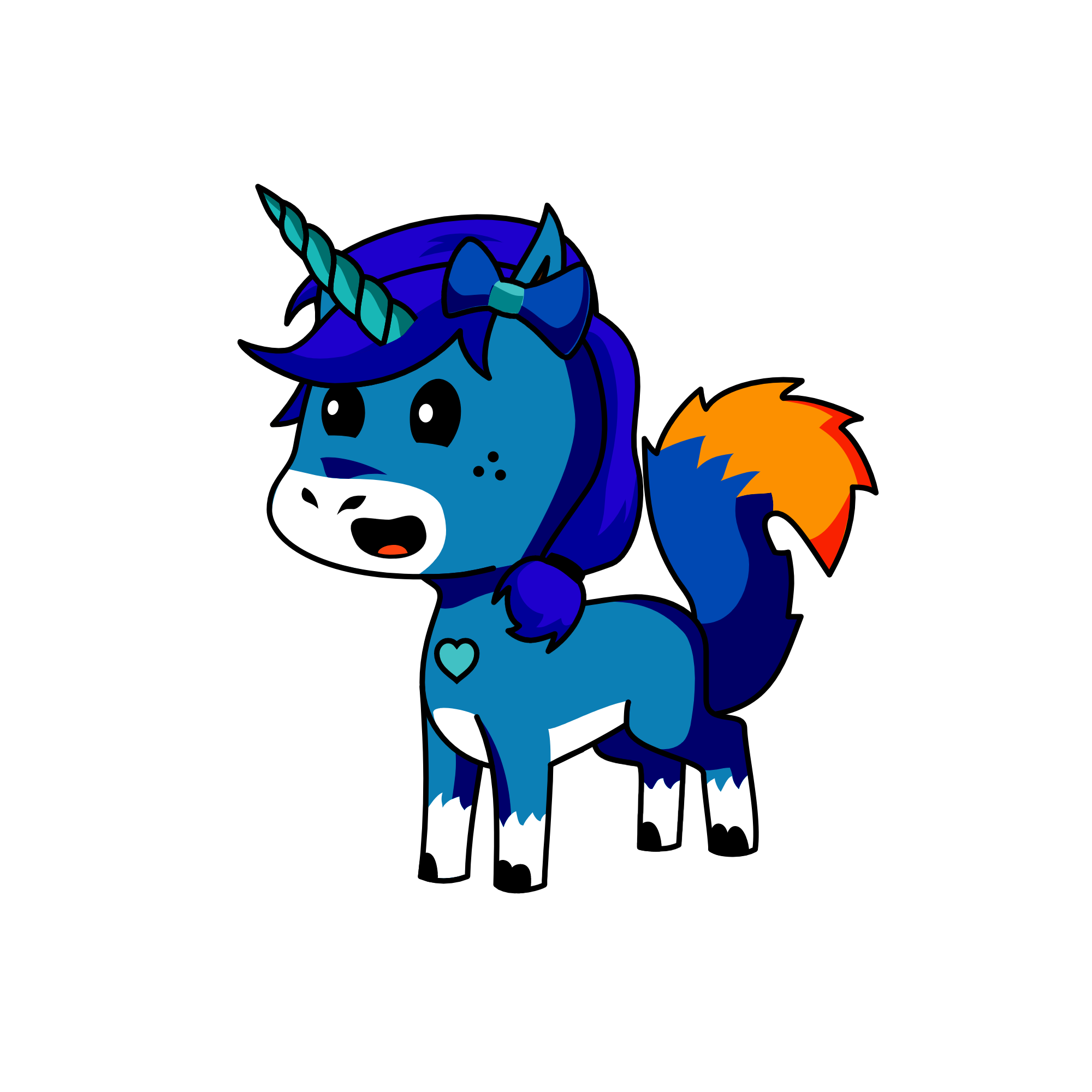 Sapphire, the unicorn