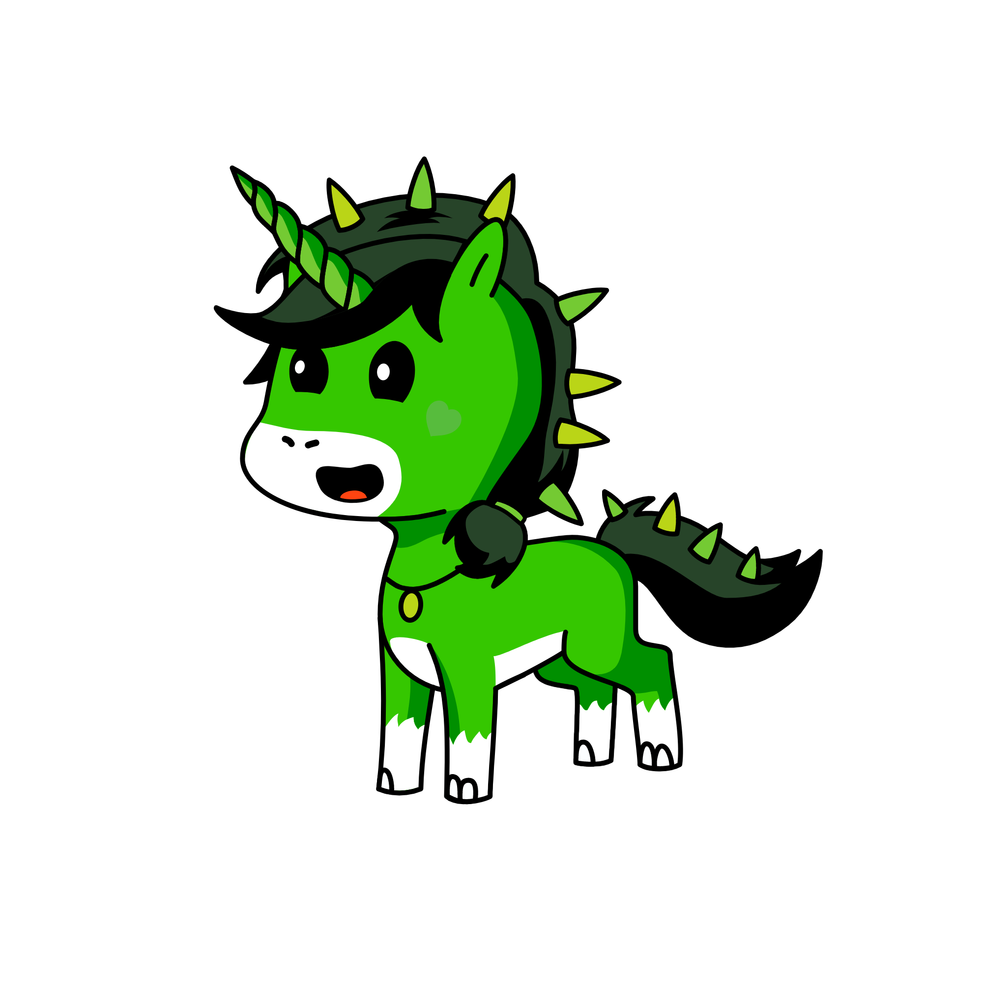 Shamrock, the unicorn