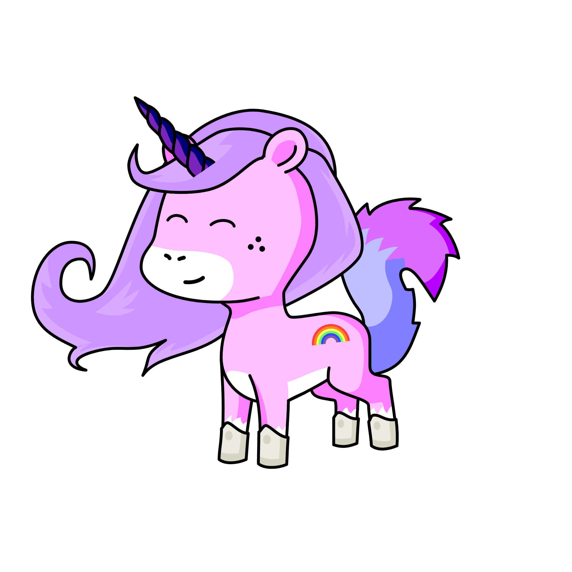 Violet, the unicorn