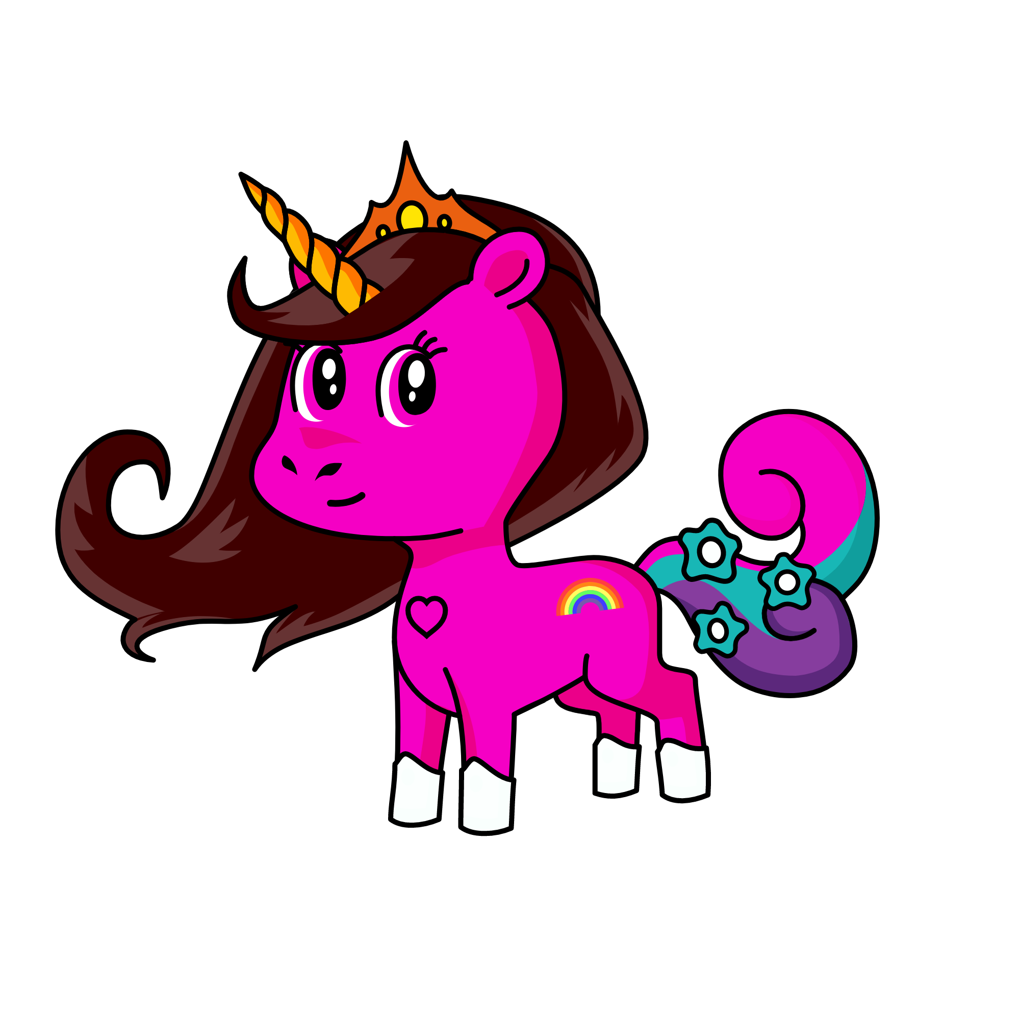Cupcakes, the unicorn