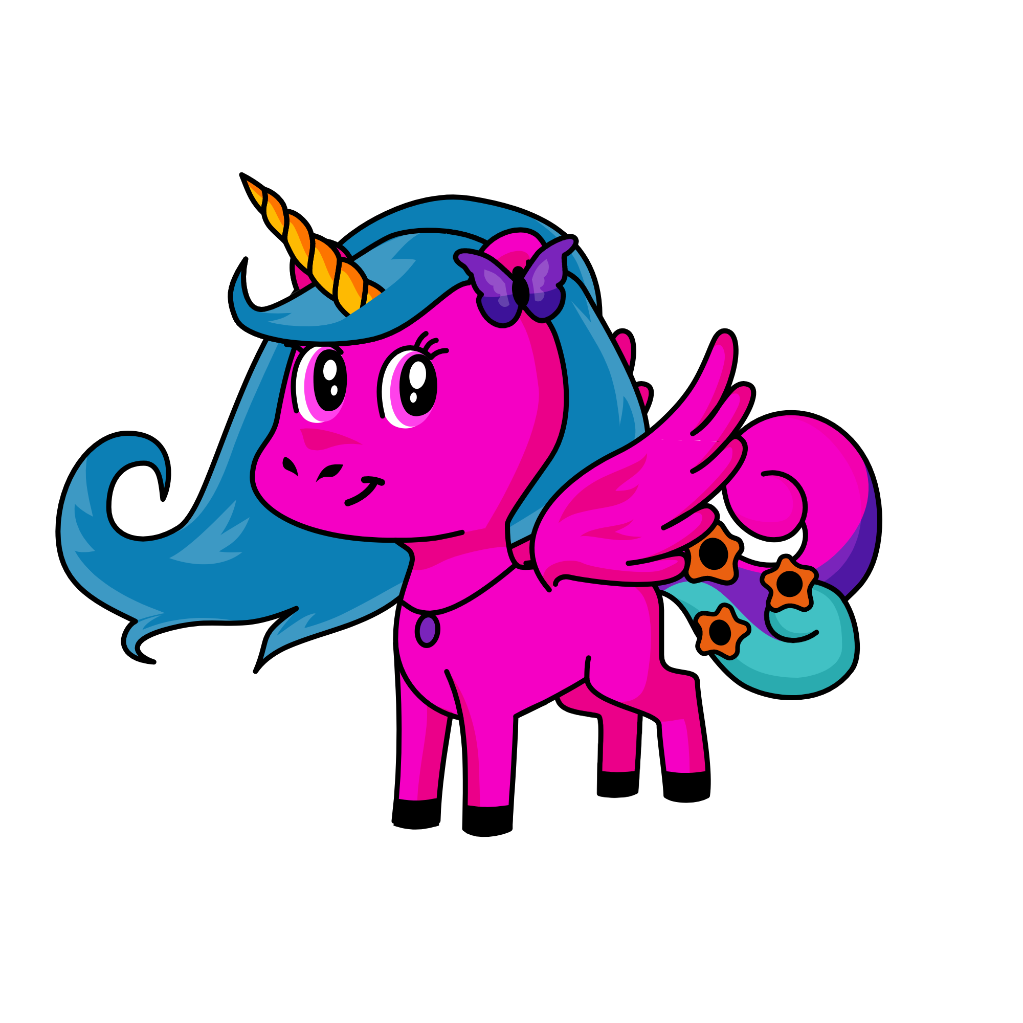 Lolipops, the unicorn