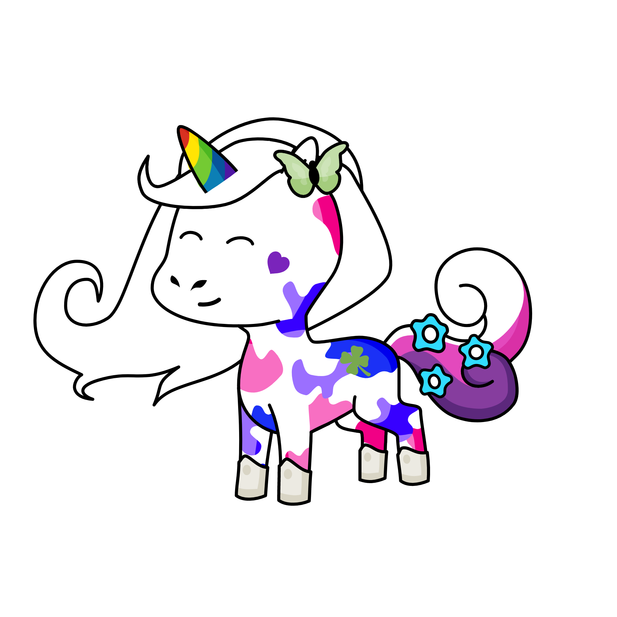 rainbow, the unicorn