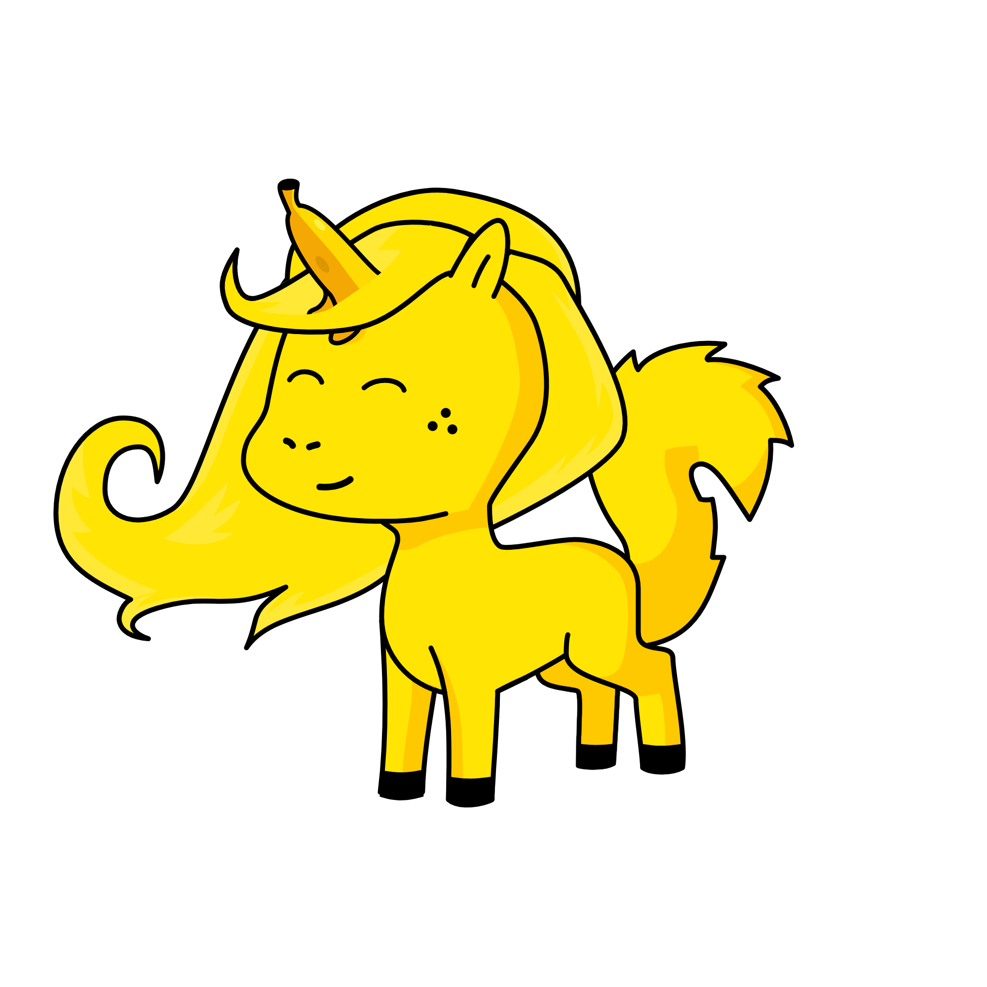 Bananer, the unicorn