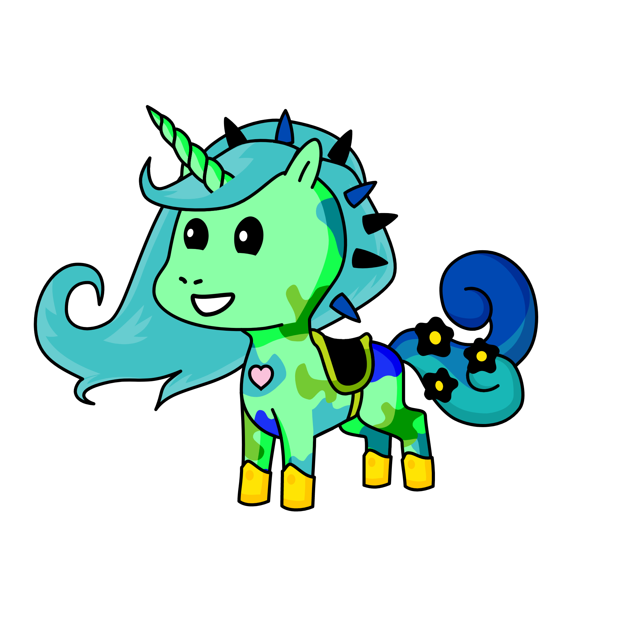 LunaSeaMintTurquoise KnightGurl, the unicorn