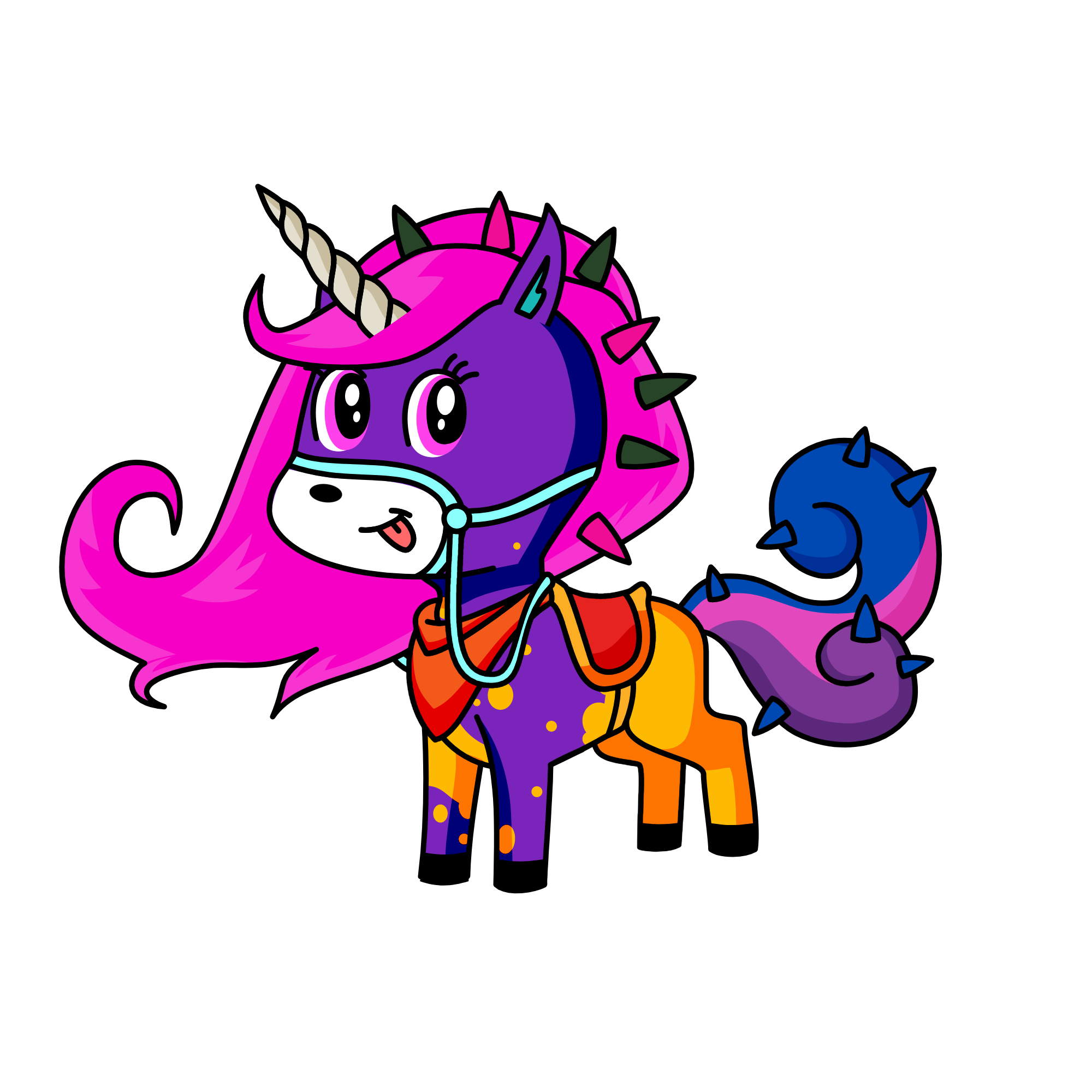 Spiky, the unicorn