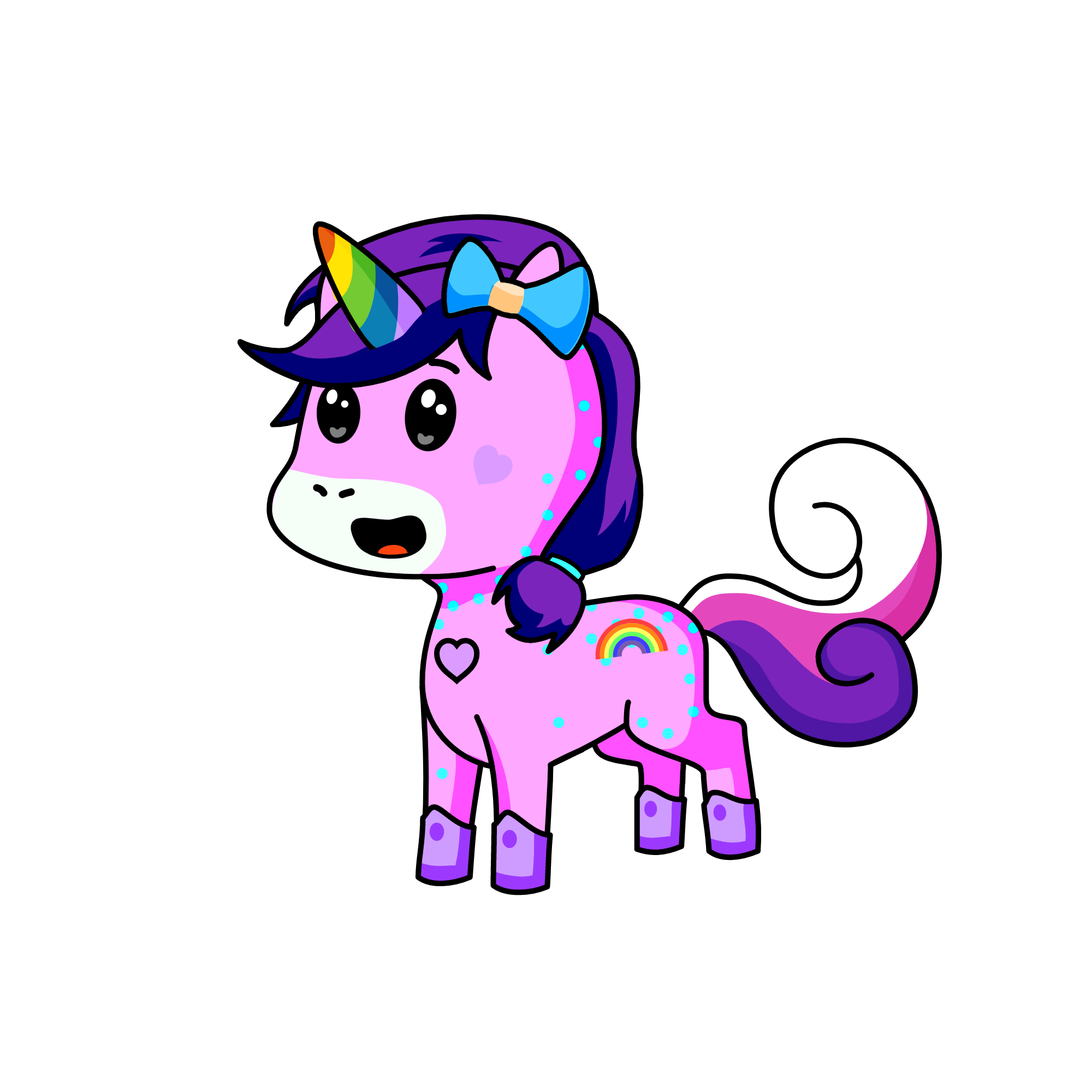 moonlight, the unicorn