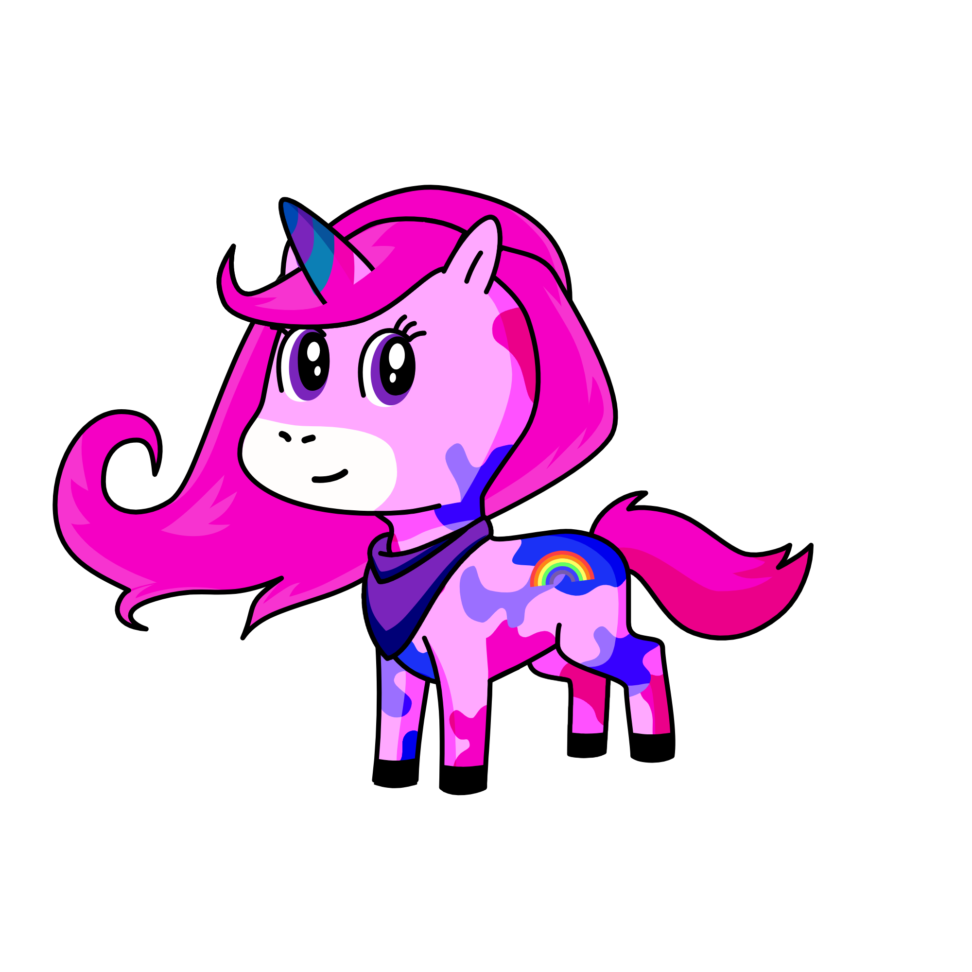 Stella cadente, the unicorn