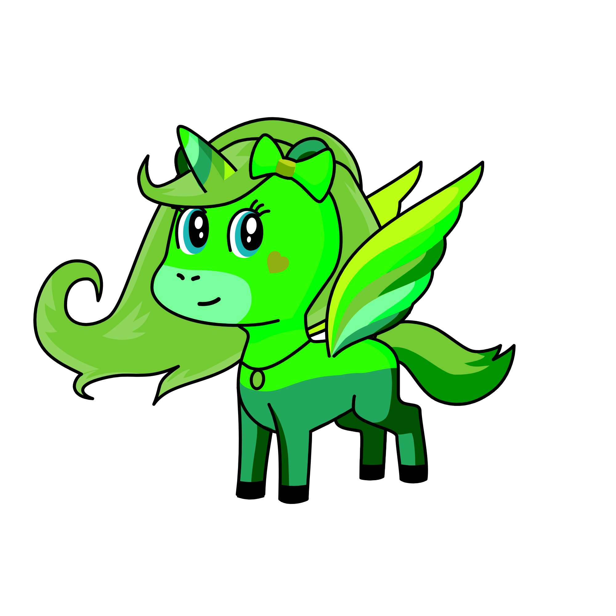 Green boi, the unicorn