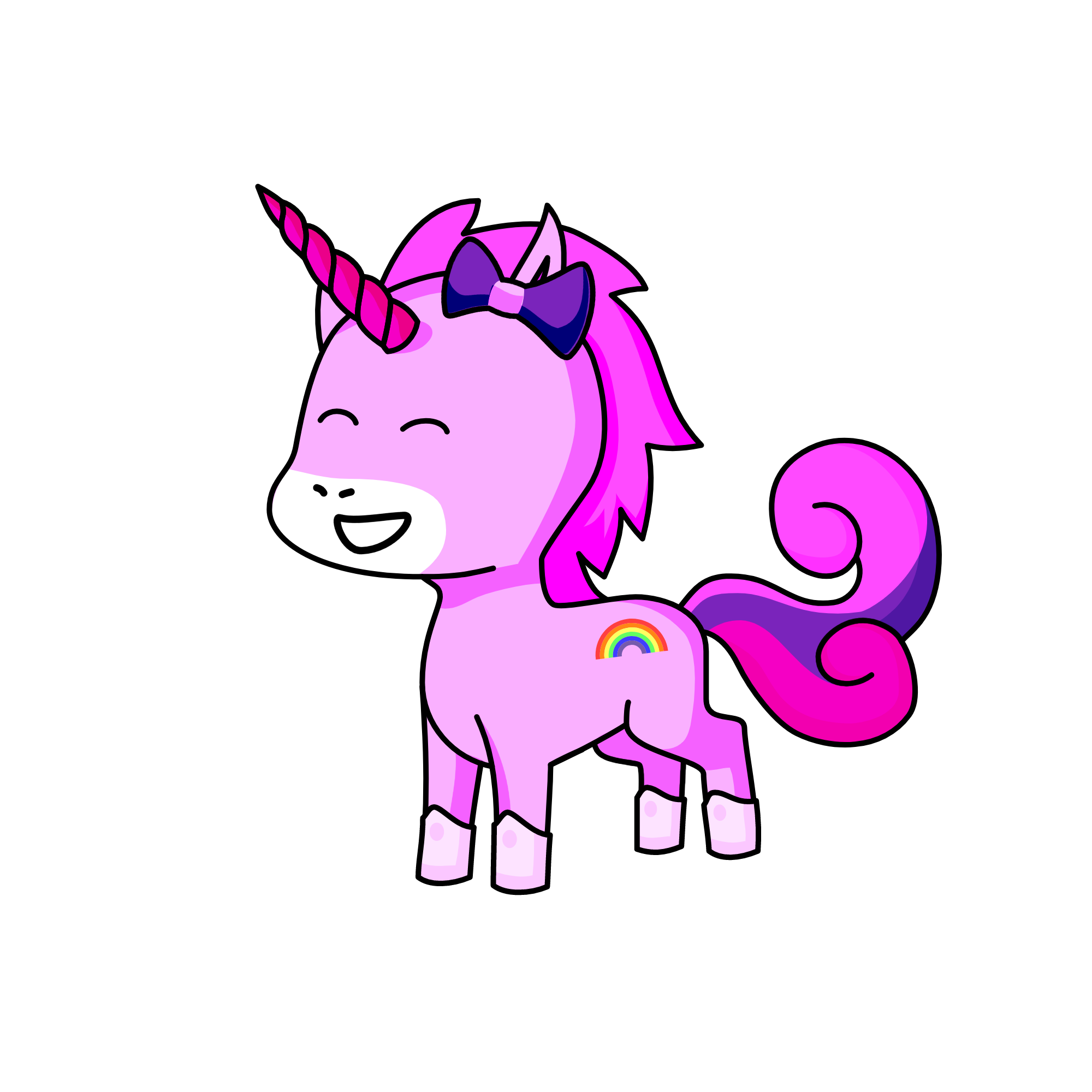 Rainbow, the unicorn