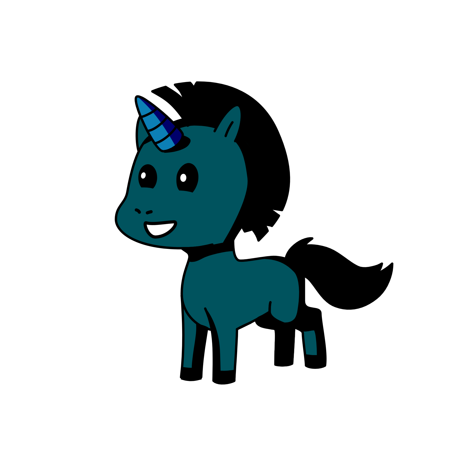Aster Midnight Tail, the unicorn