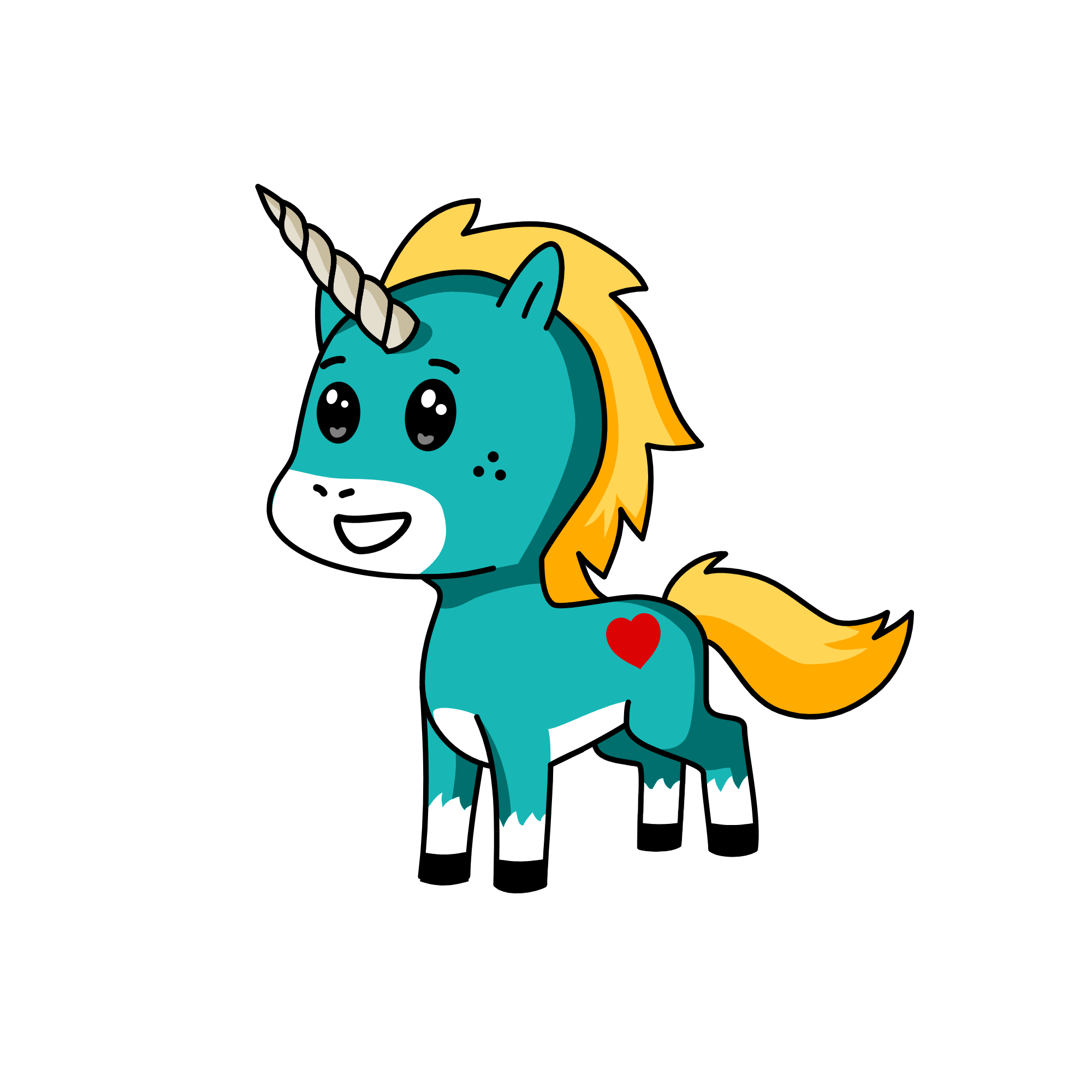 Bruni, the unicorn