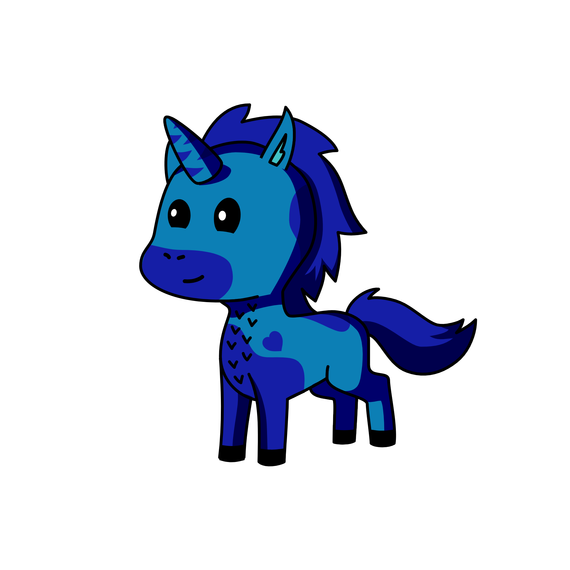 moonlight, the unicorn