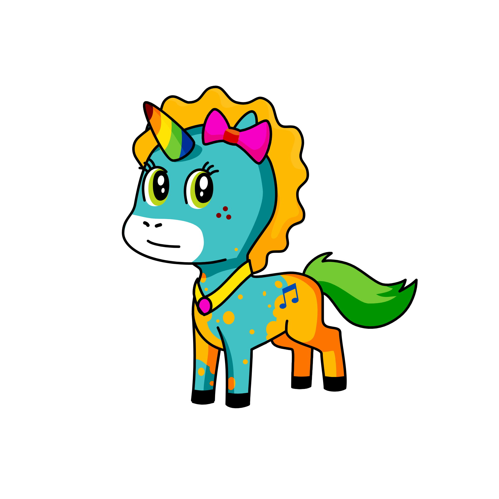 Candy, the unicorn