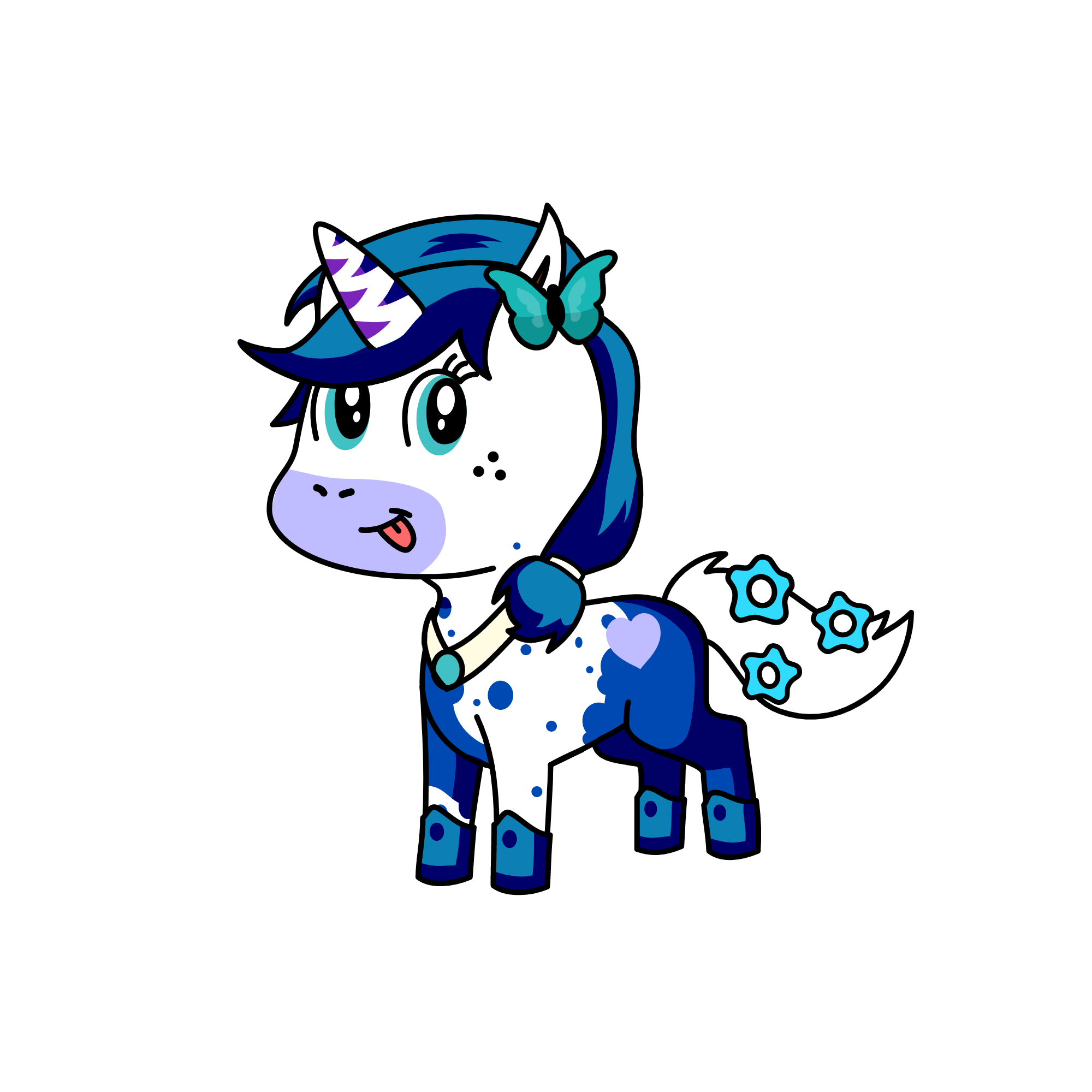 Snow ball, the unicorn