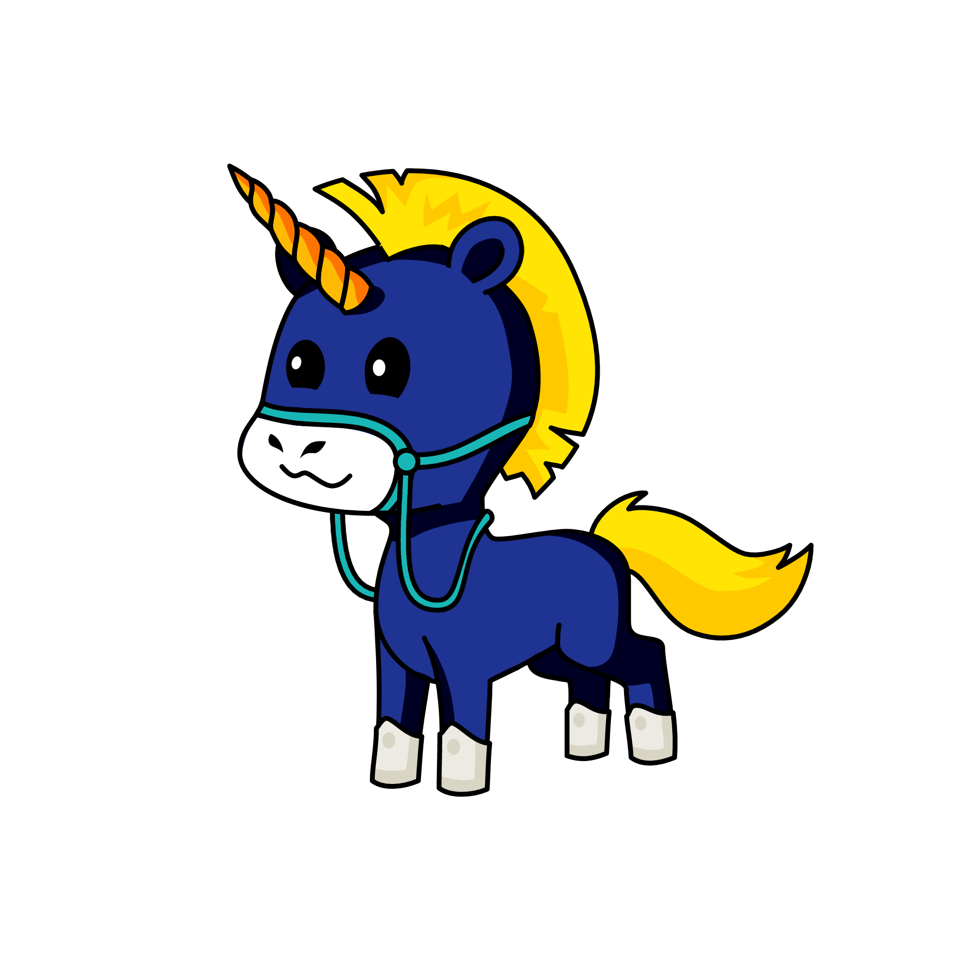 moonlight, the unicorn