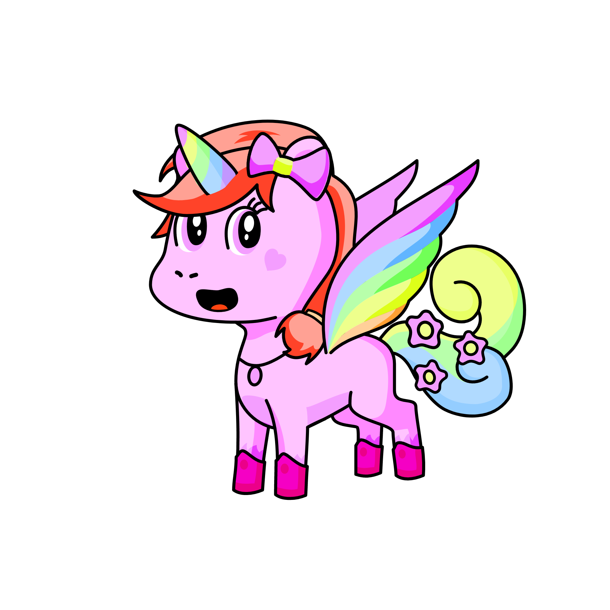 Fluffy CuteUnix, the unicorn