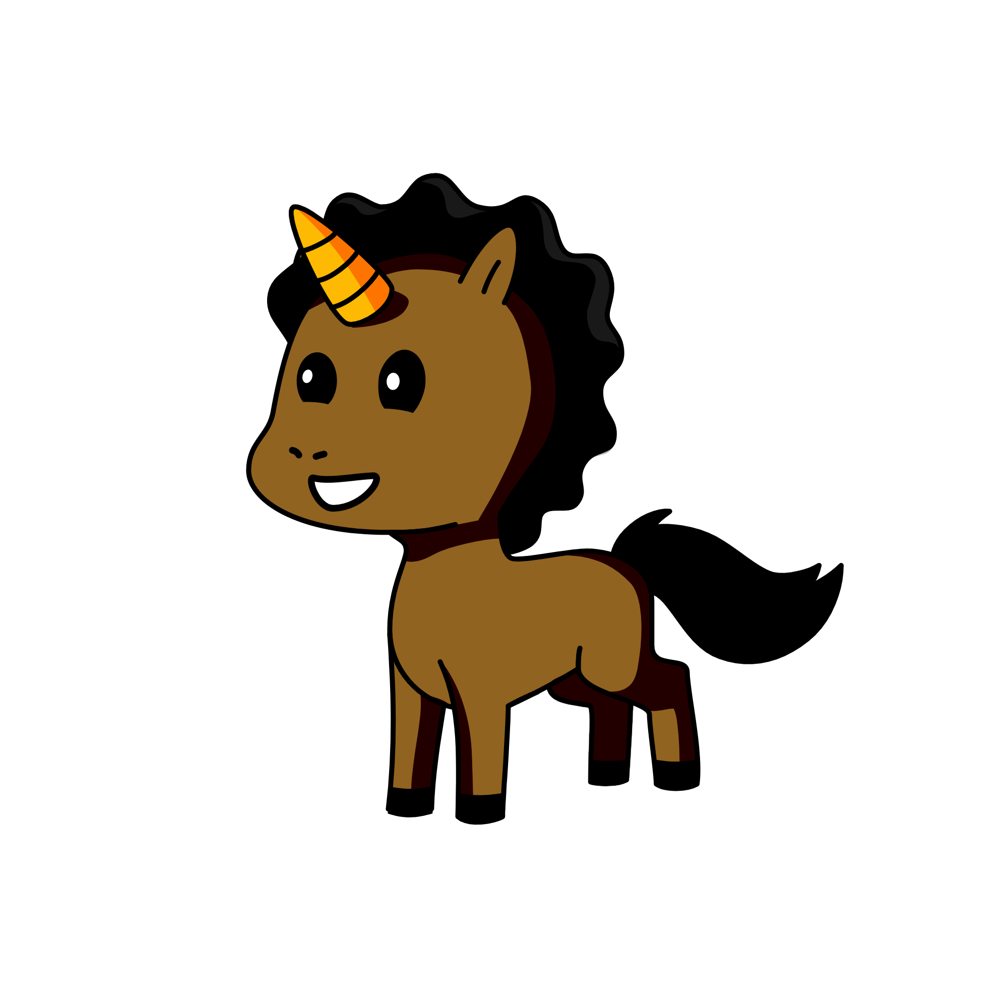 Acorn Happy Face, the unicorn