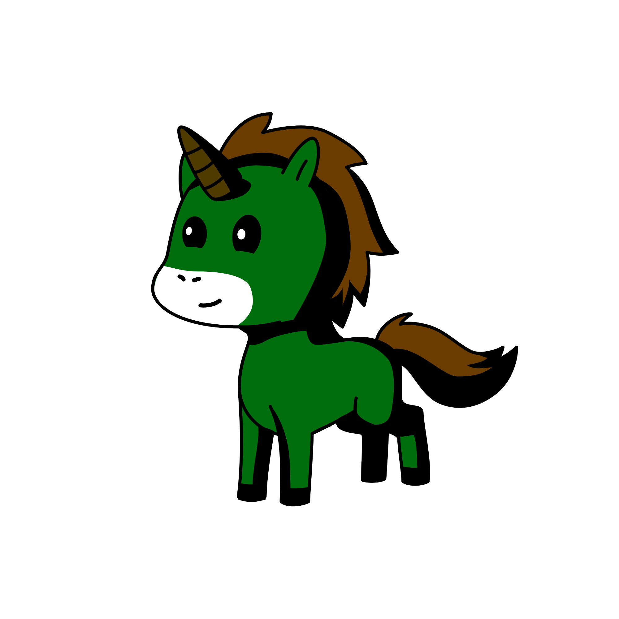 Elm Heavenly Laugh, the unicorn
