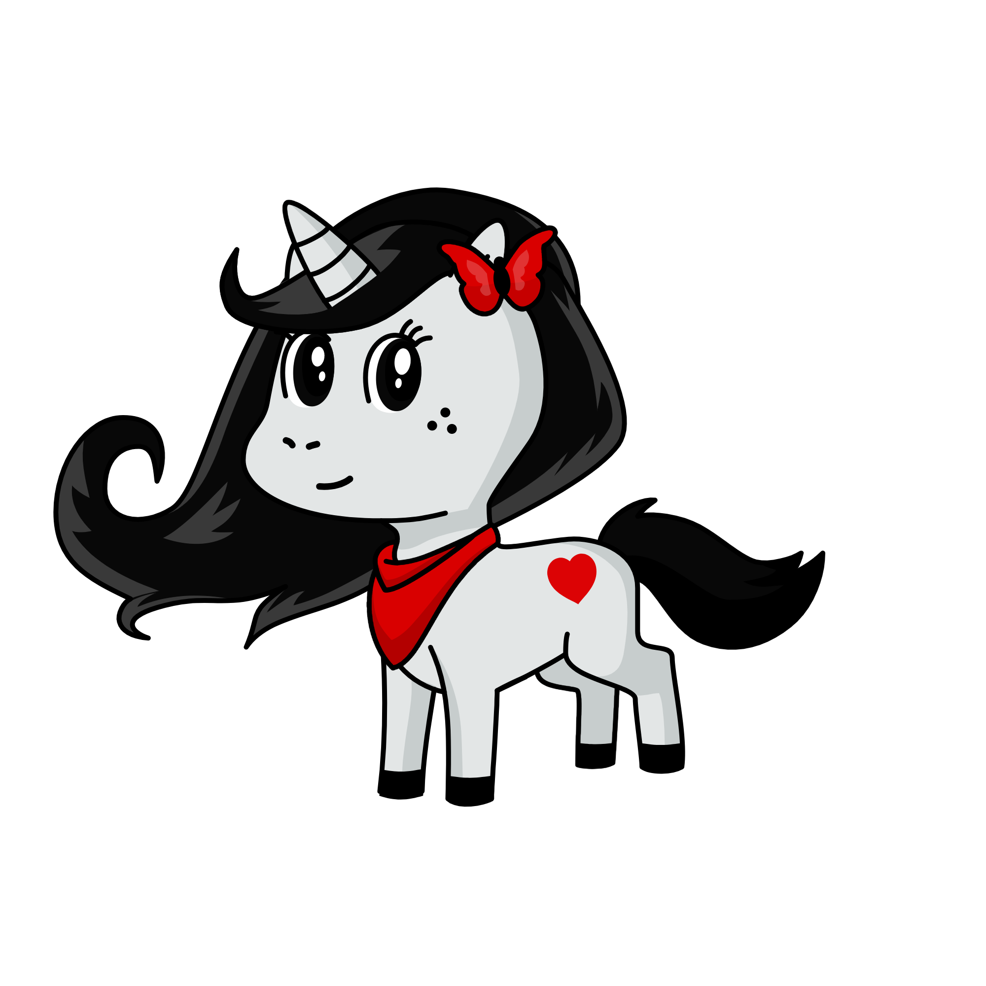 Blackie, the unicorn