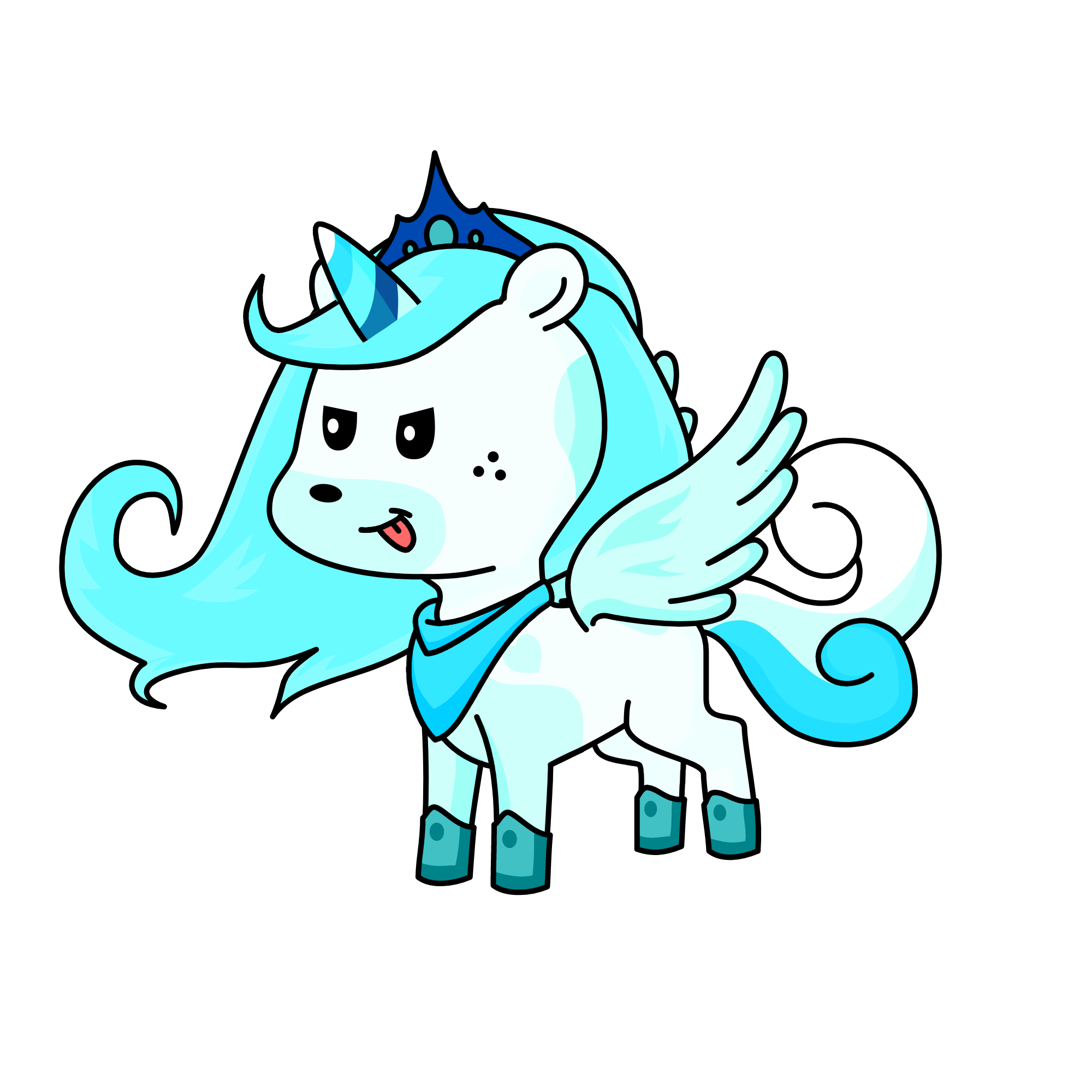 Winter, the unicorn
