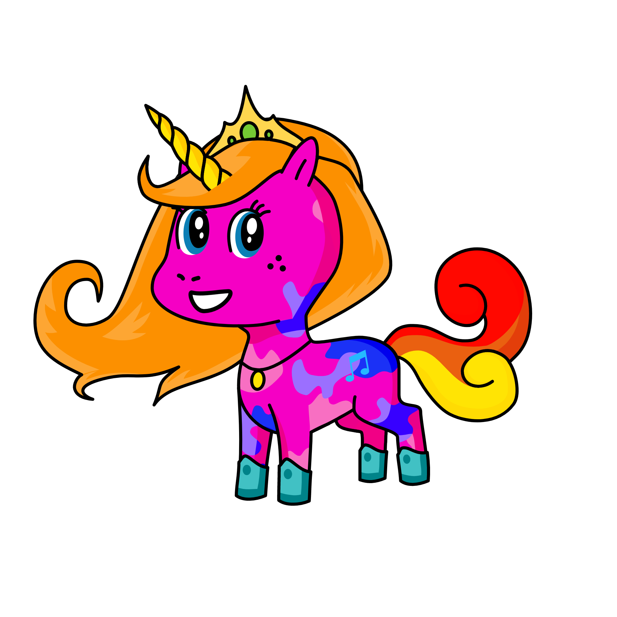 Pinky, the unicorn