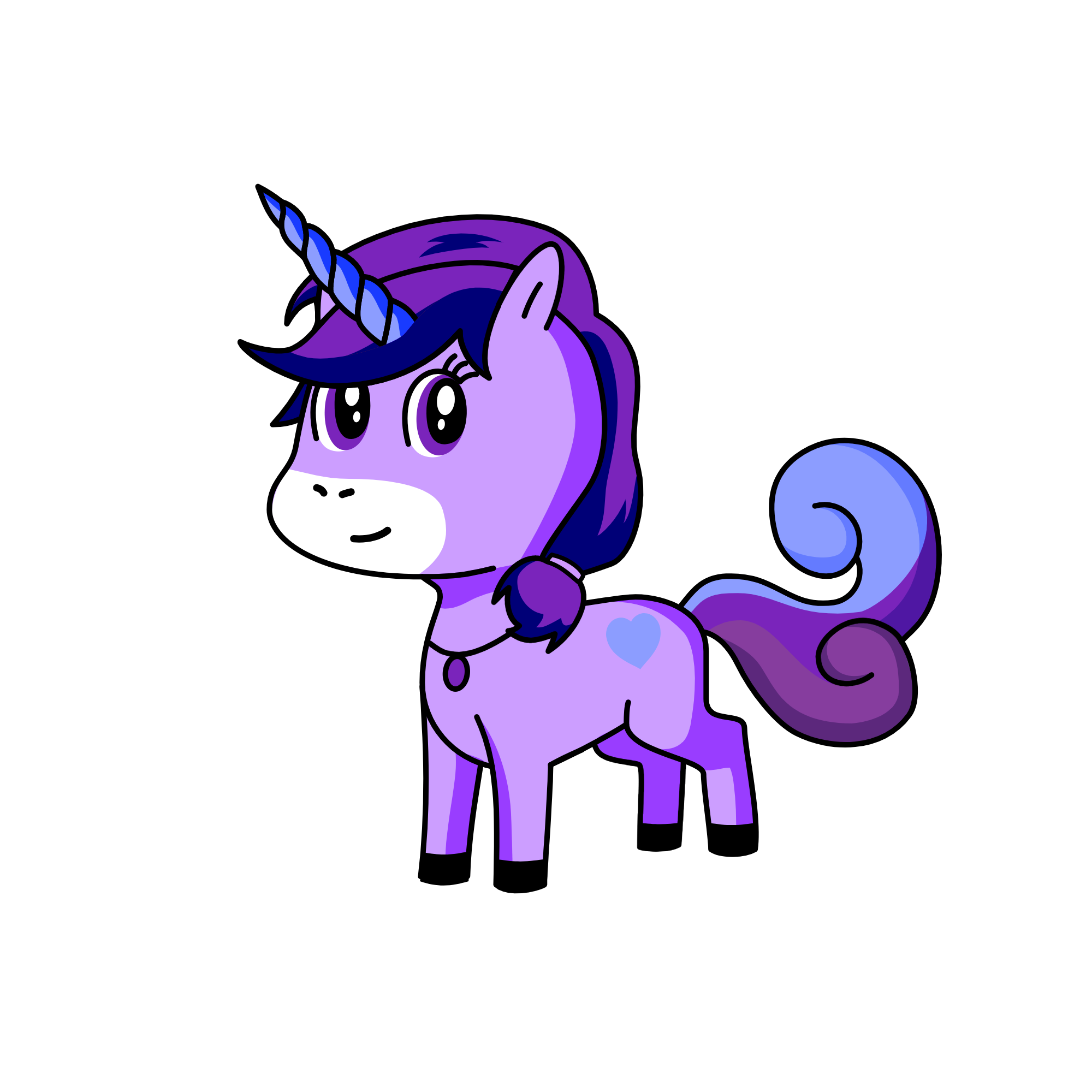 purple, the unicorn