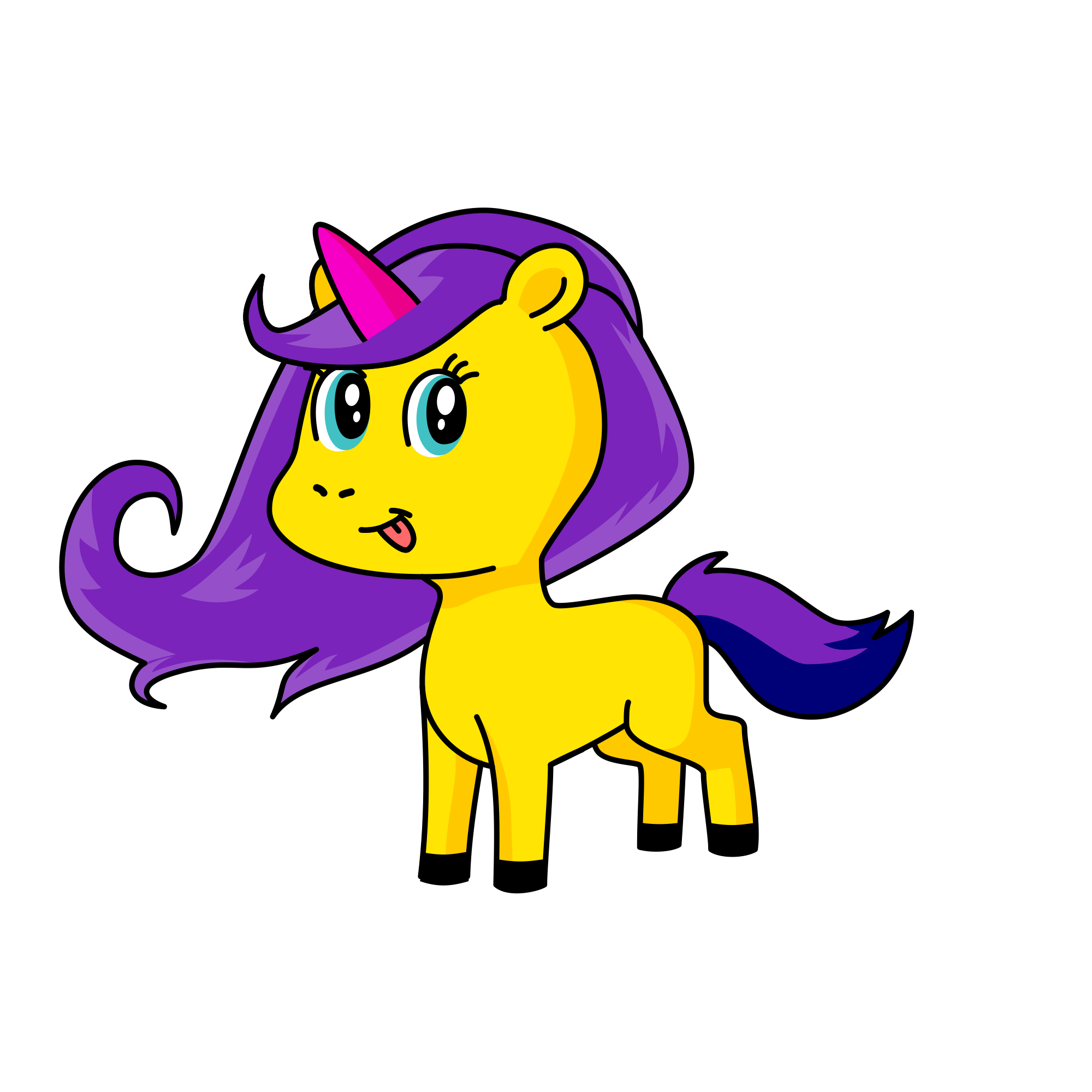 Tiky, the unicorn