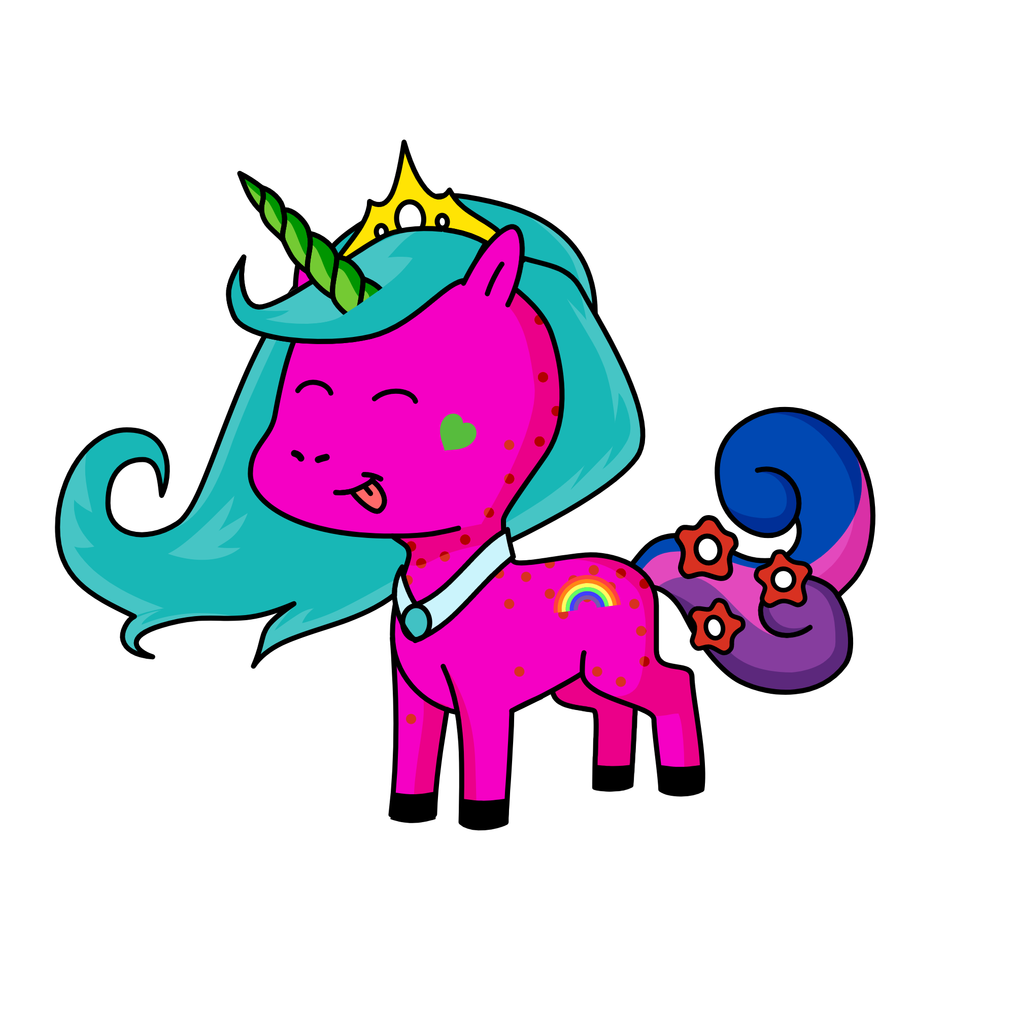 BlueBerryPie, the unicorn