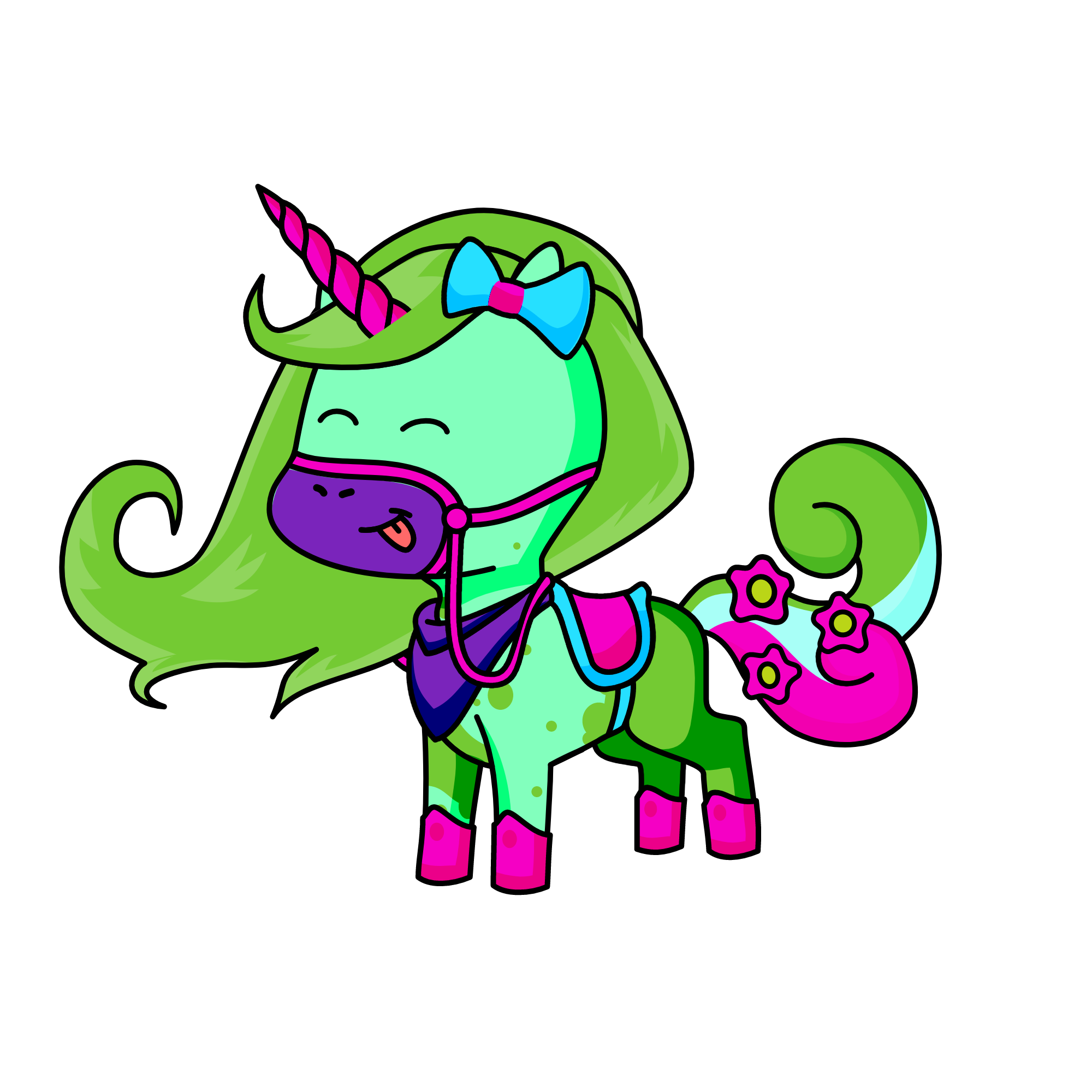 Luna Green, the unicorn