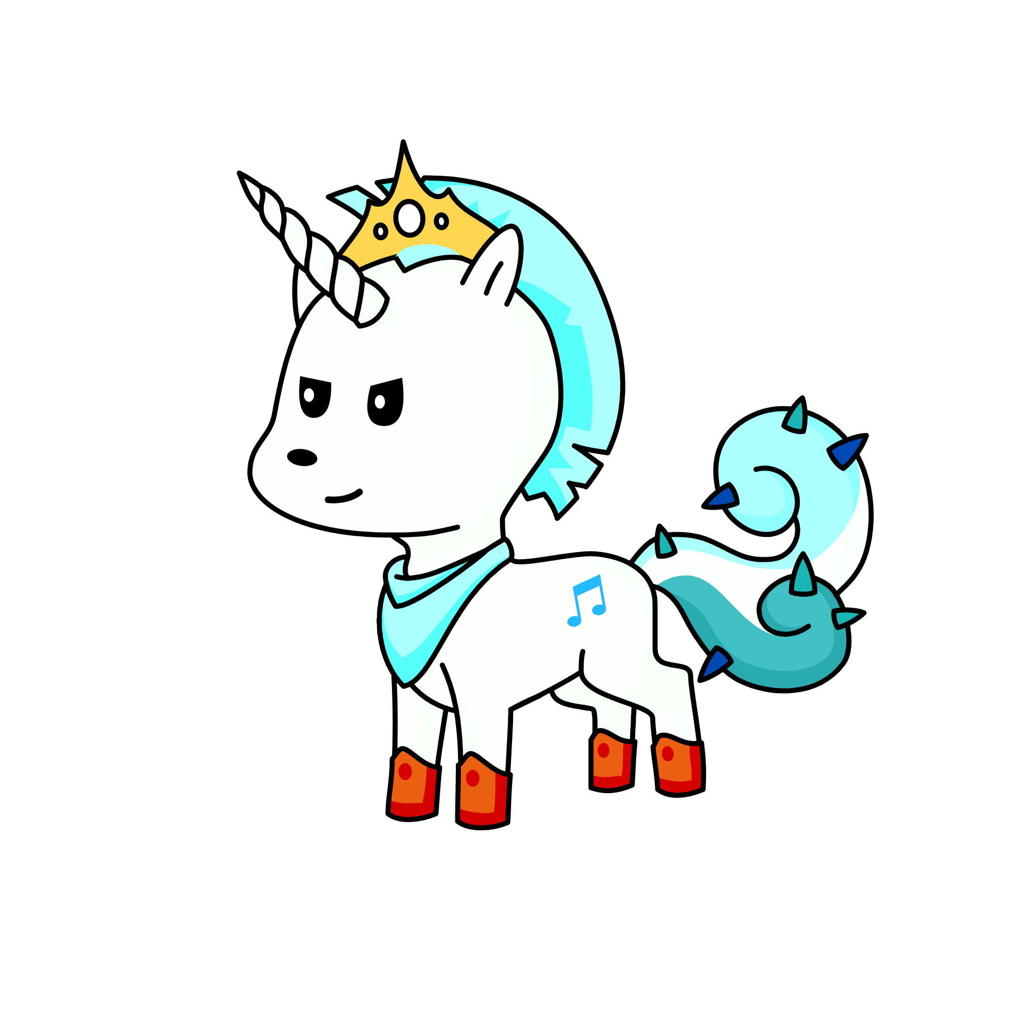 raja Salju, the unicorn