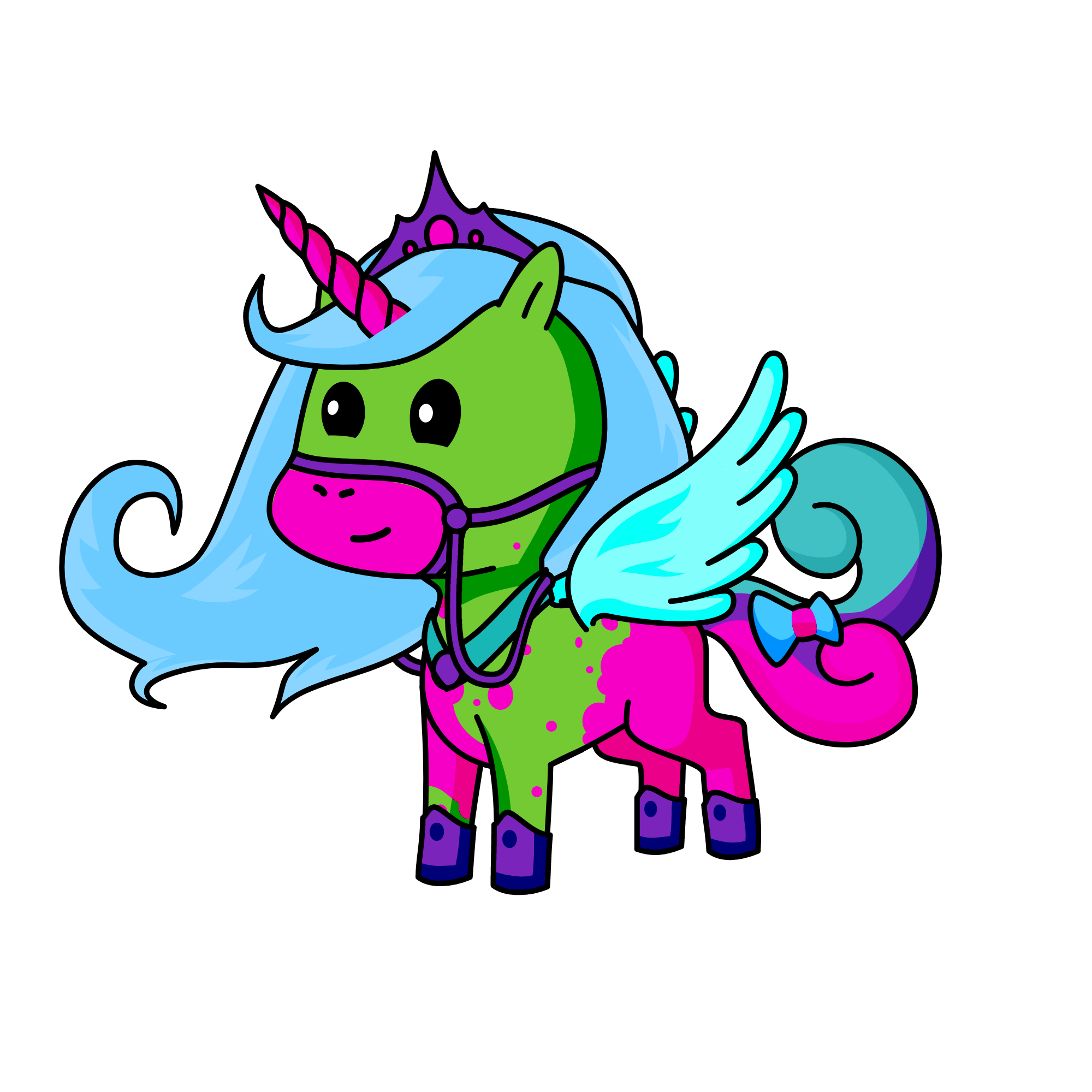 Sunshine Green, the unicorn
