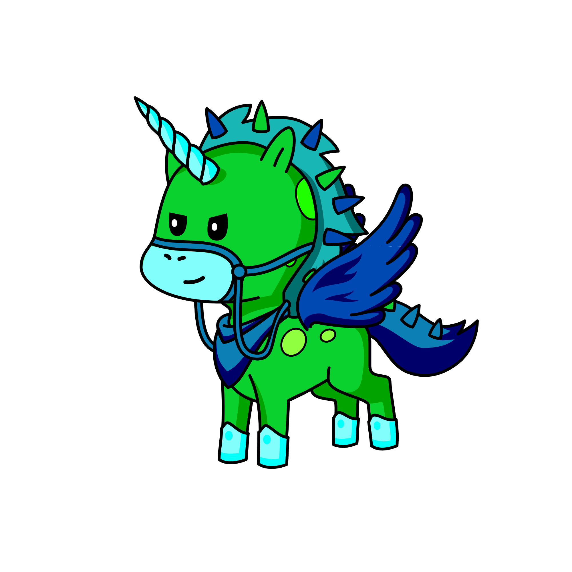 King Green, the unicorn