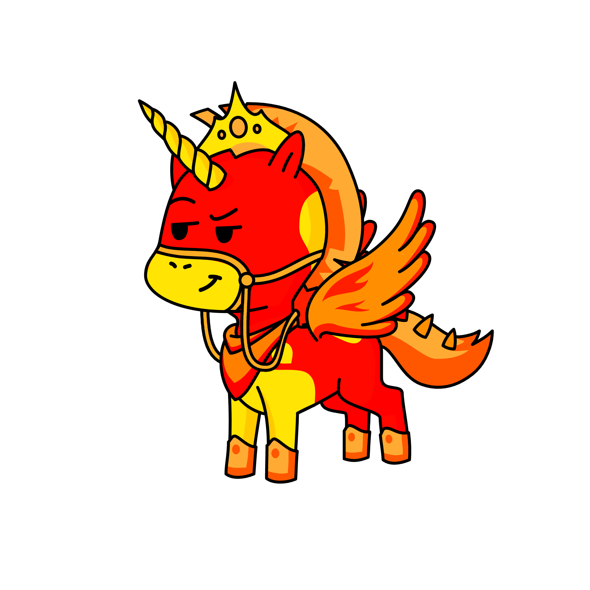 King Raging Fire, the unicorn