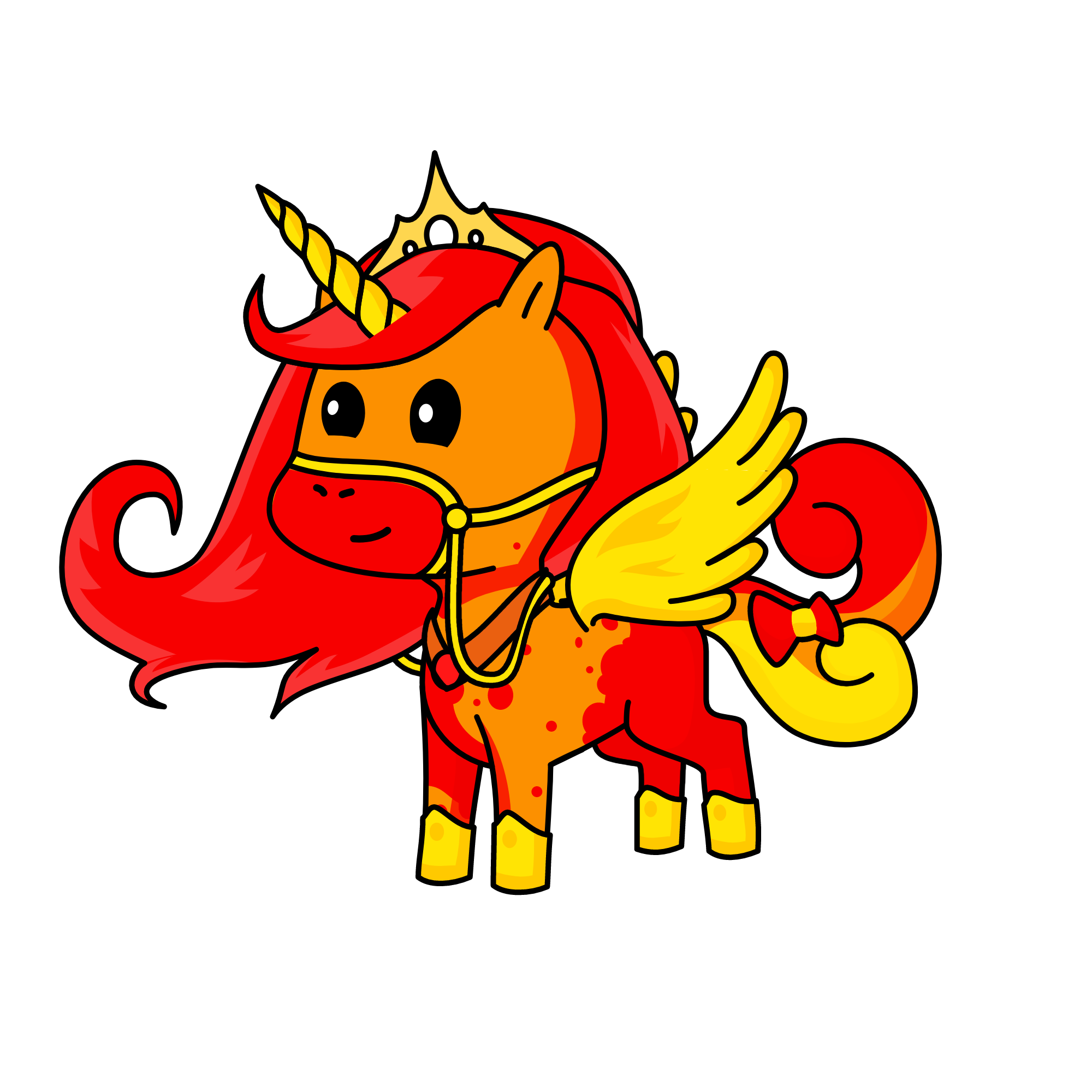 Queen Raging Fire, the unicorn