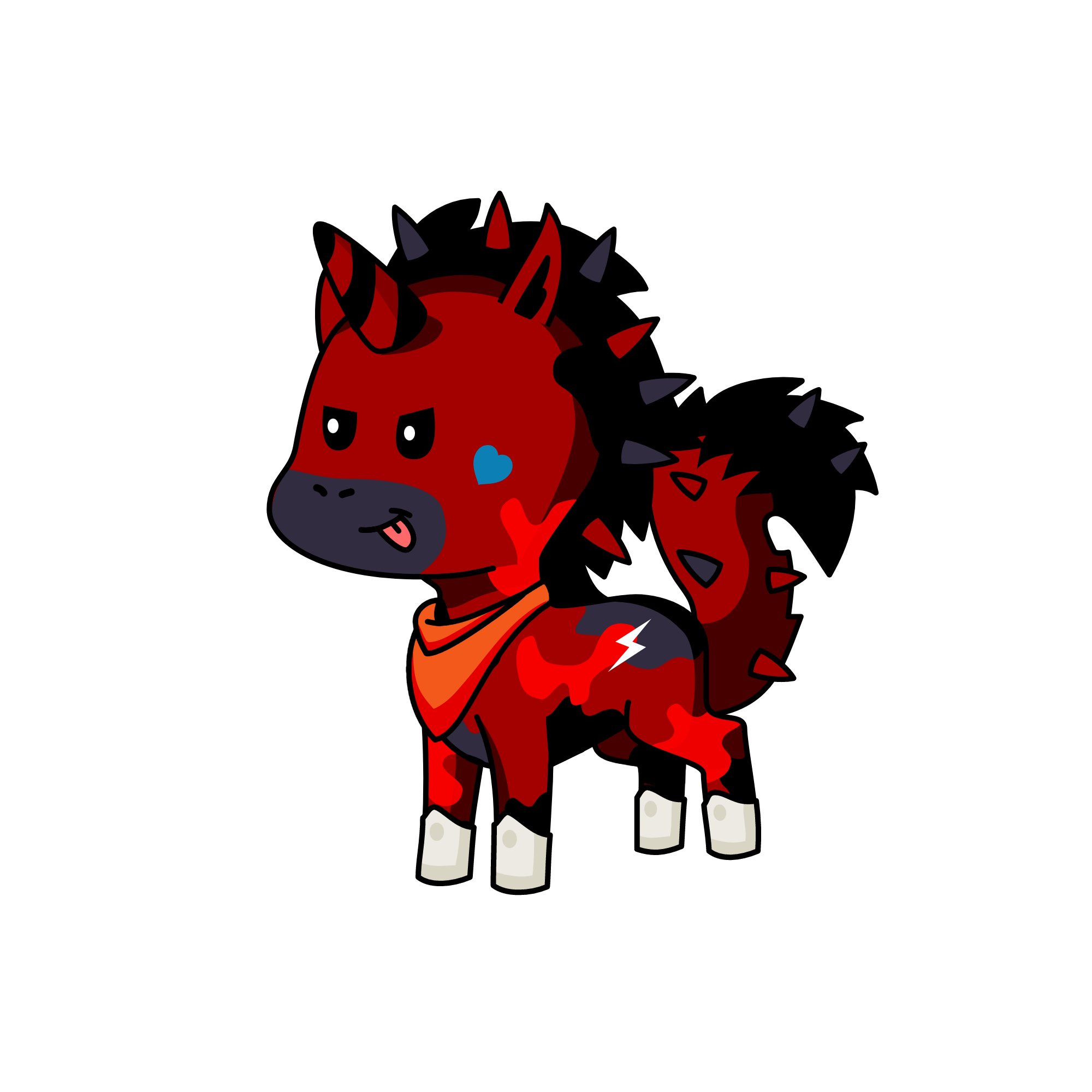 evil boy, the unicorn