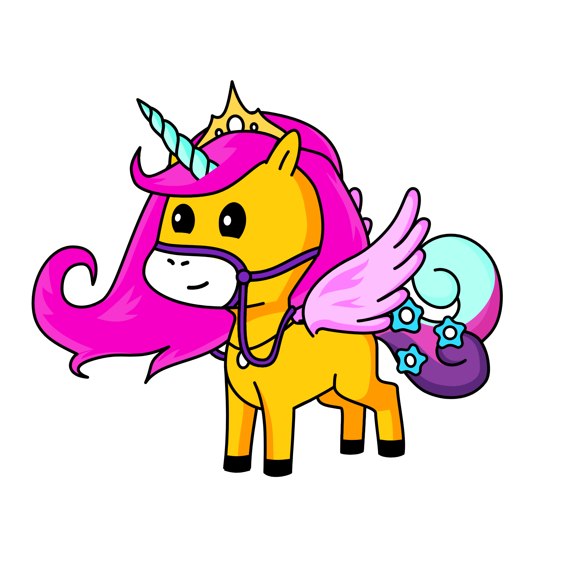 Queen Rarity, the unicorn