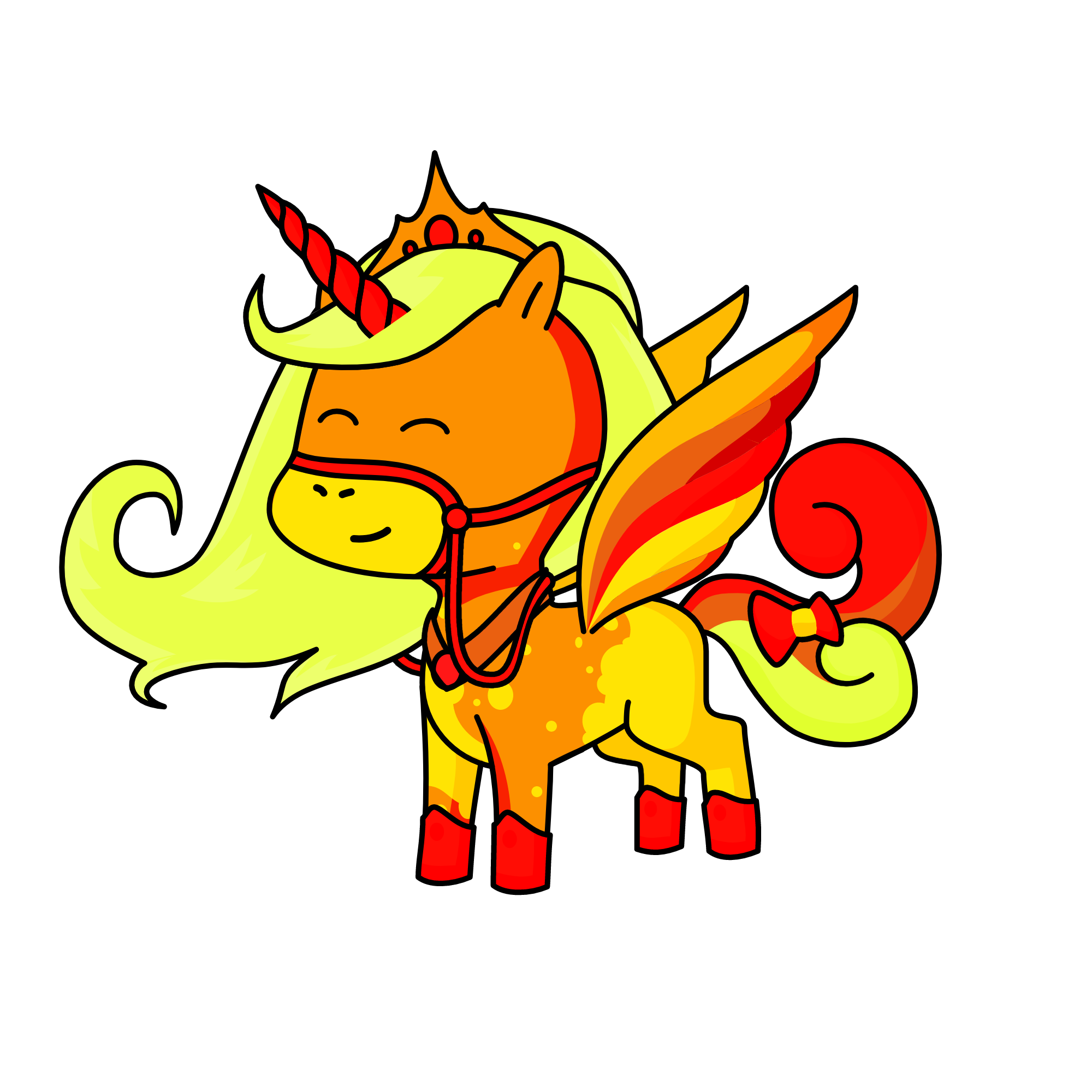 Princess Glimmer Raging Fire, the unicorn