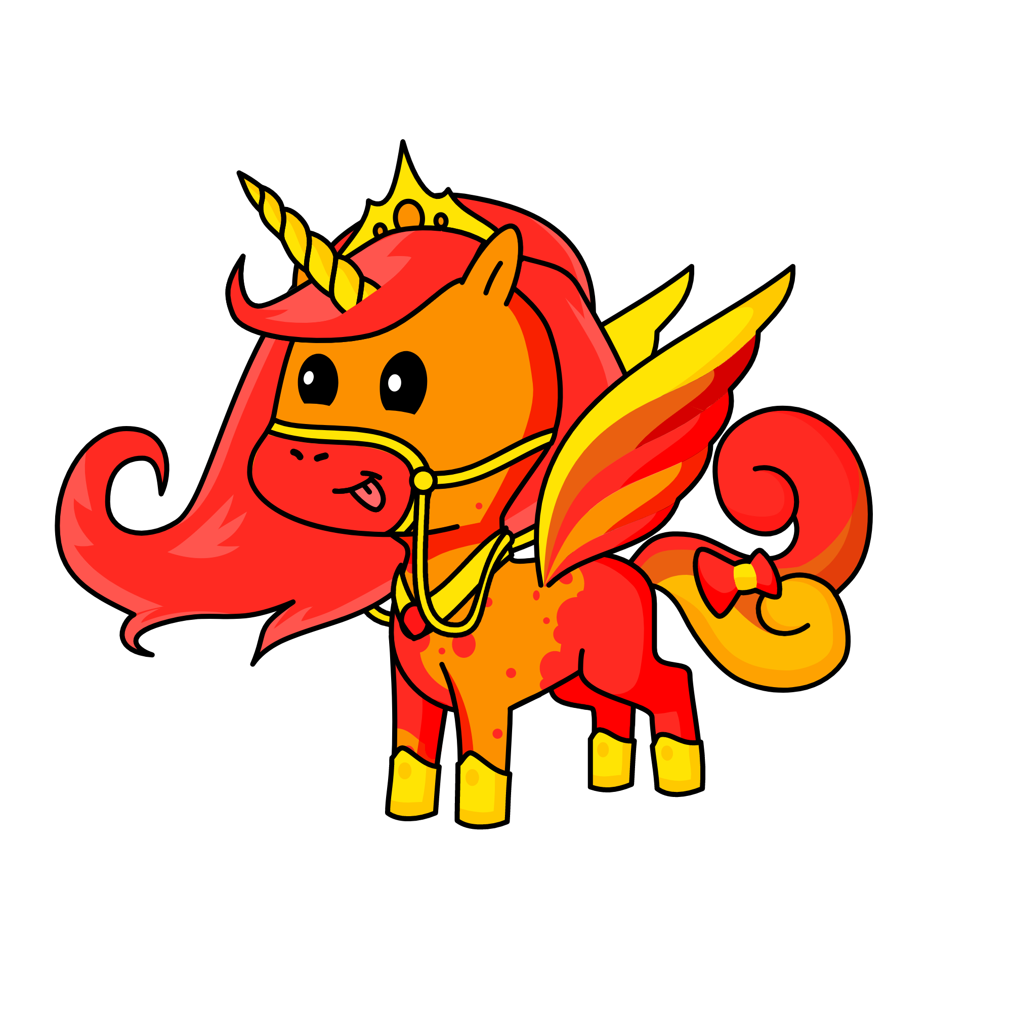 Princess Glitter Raging Fire, the unicorn
