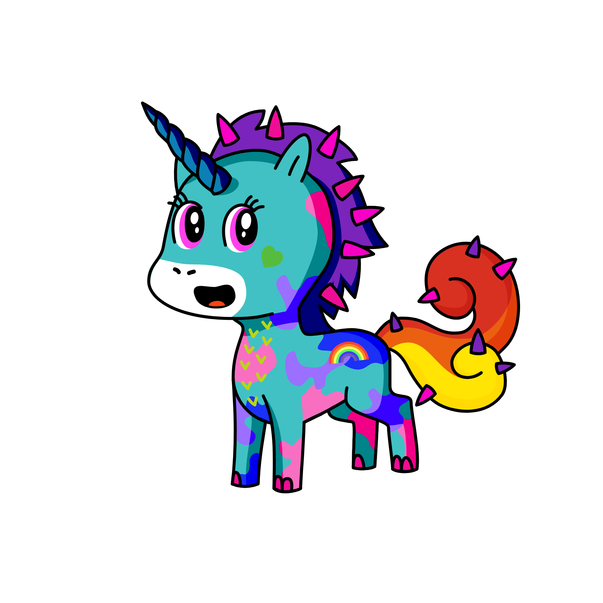 Rainbow Dash, the unicorn