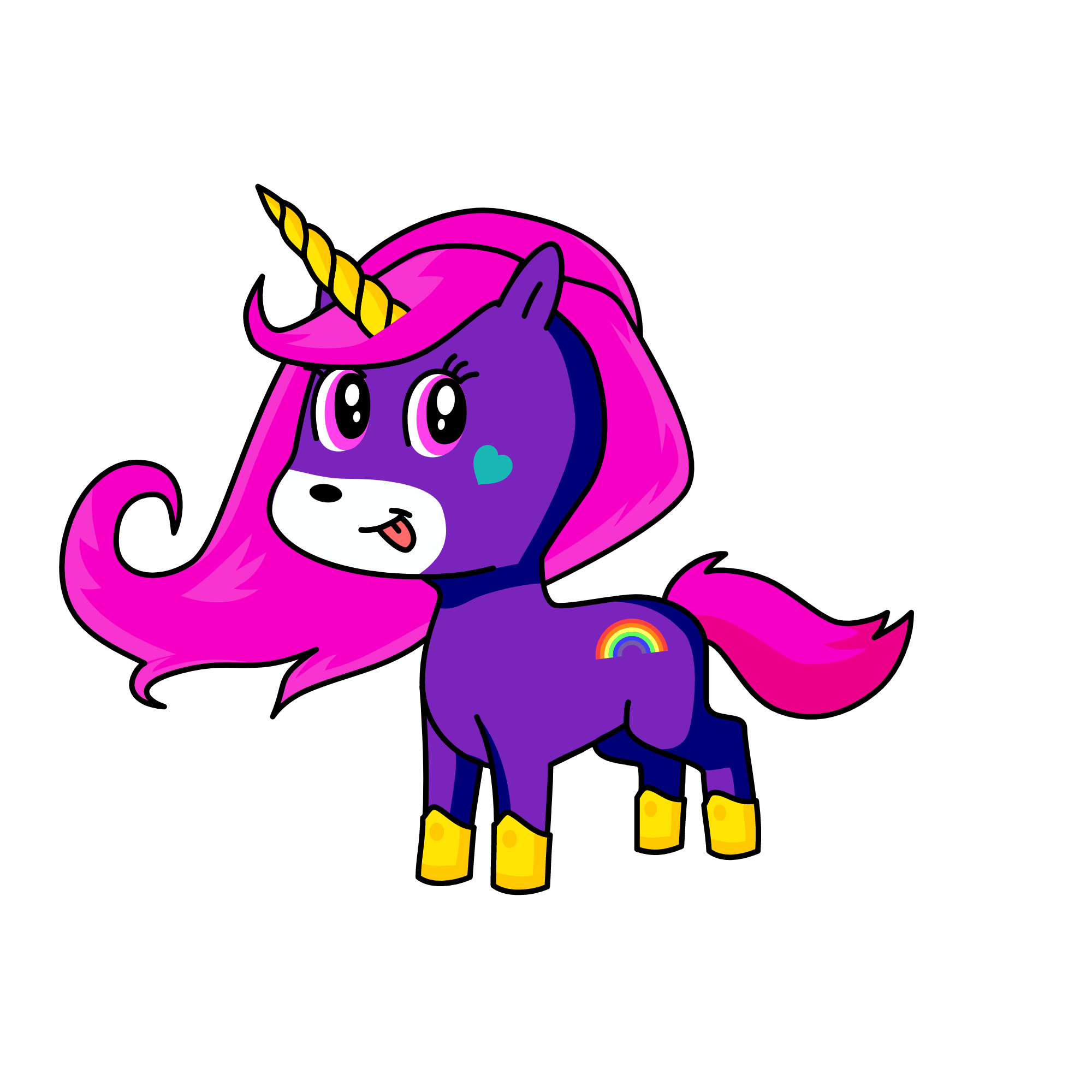 Sparkles, the unicorn