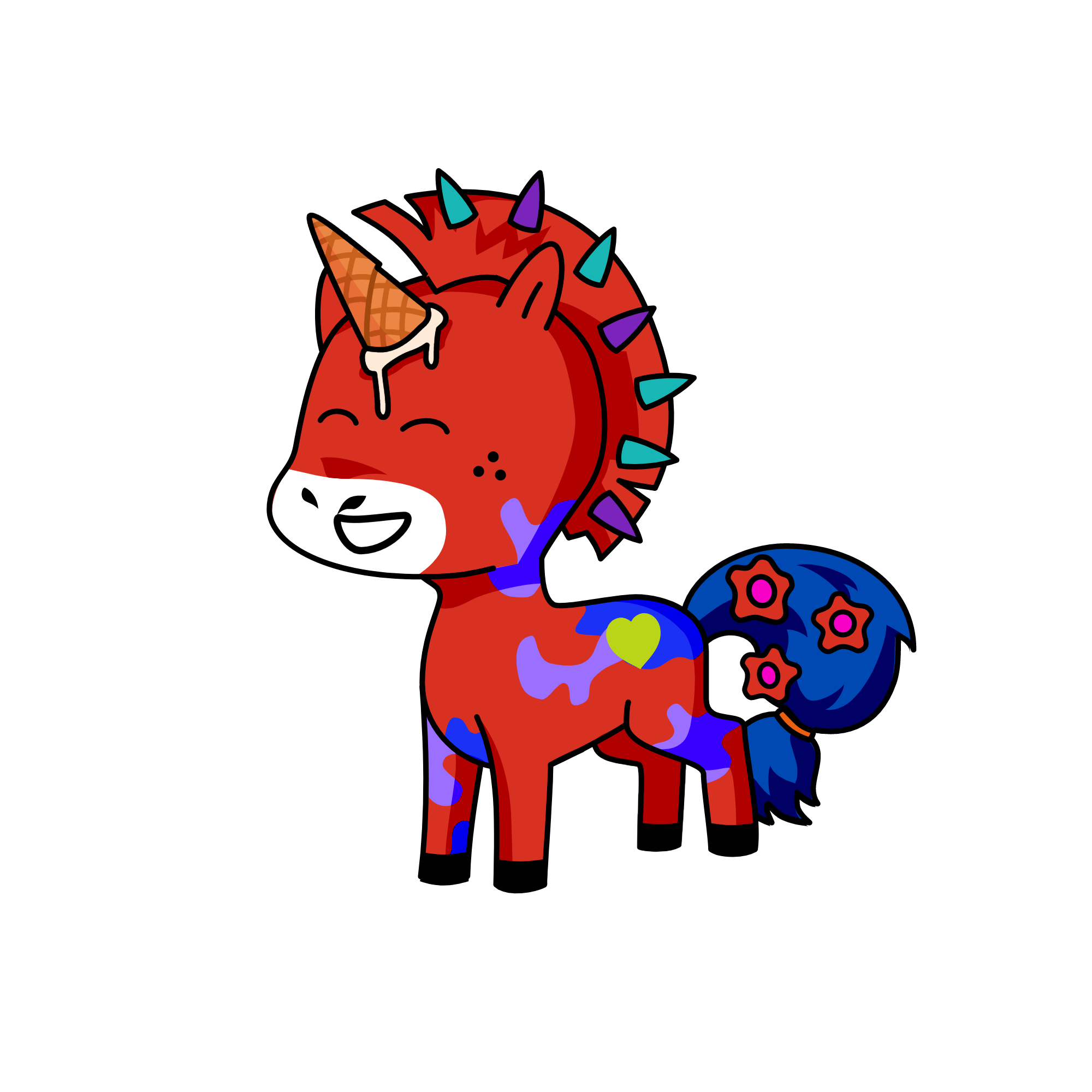yuredvfghv.;p0', the unicorn