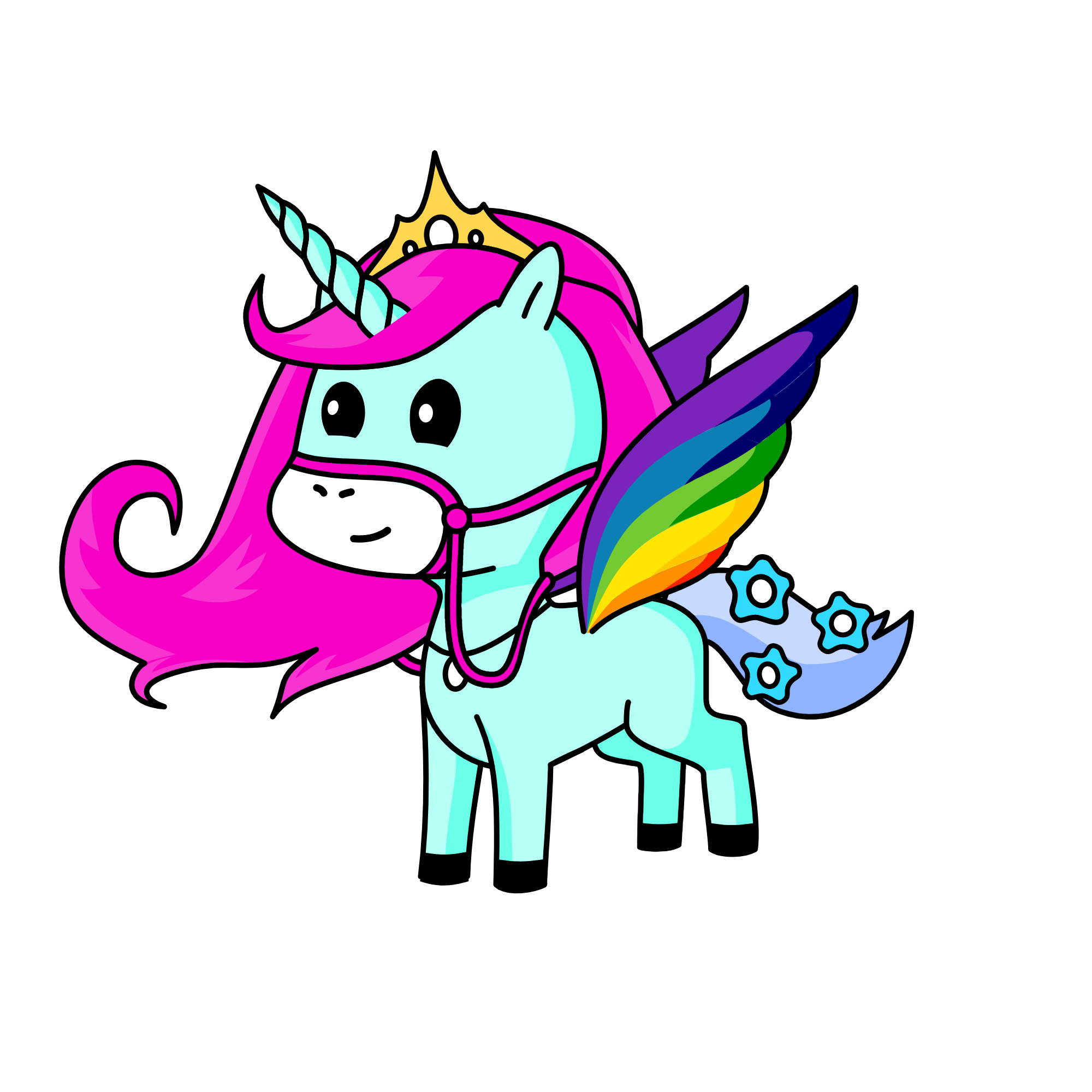 Redy to fight in the night when there is no light, the unicorn