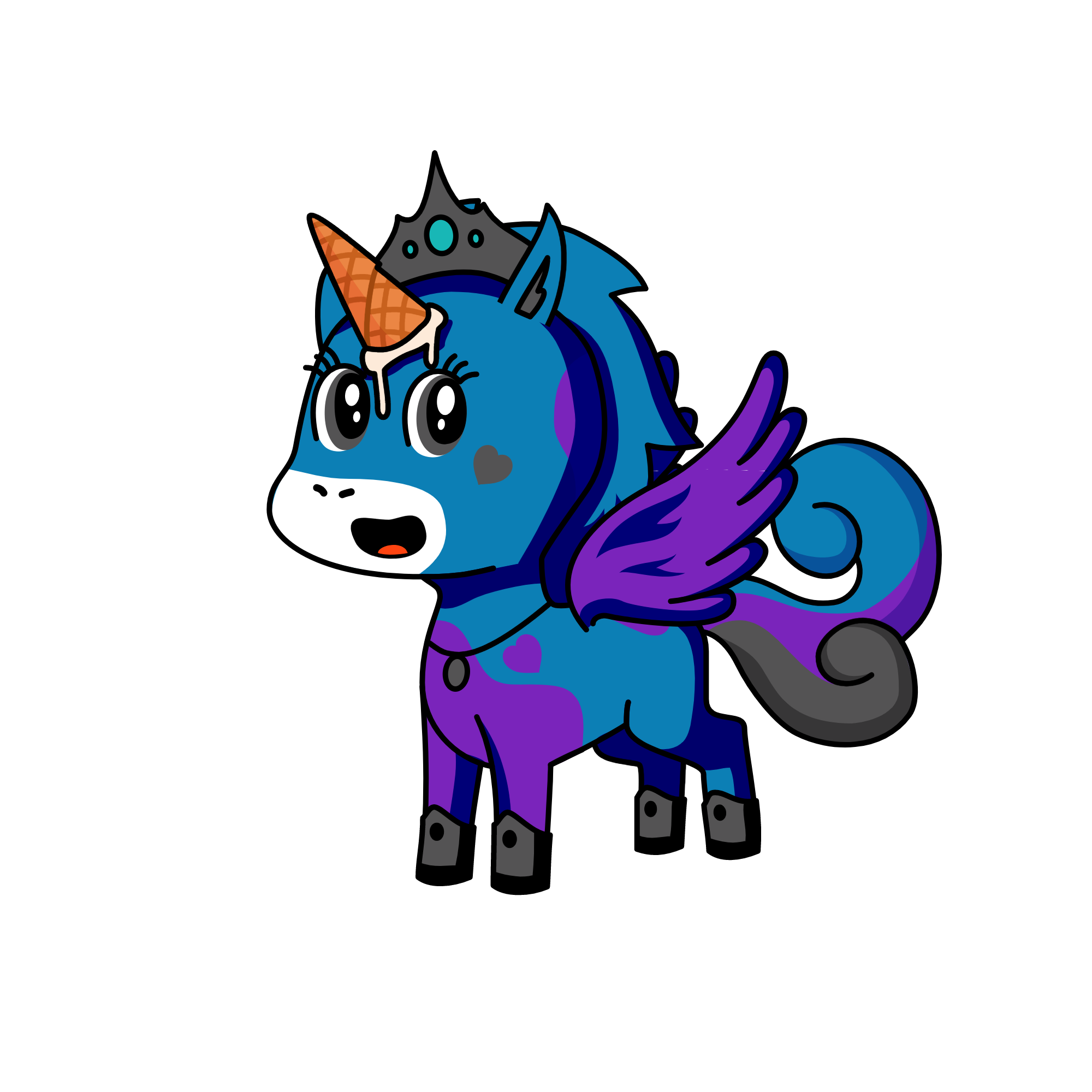 cute, the unicorn