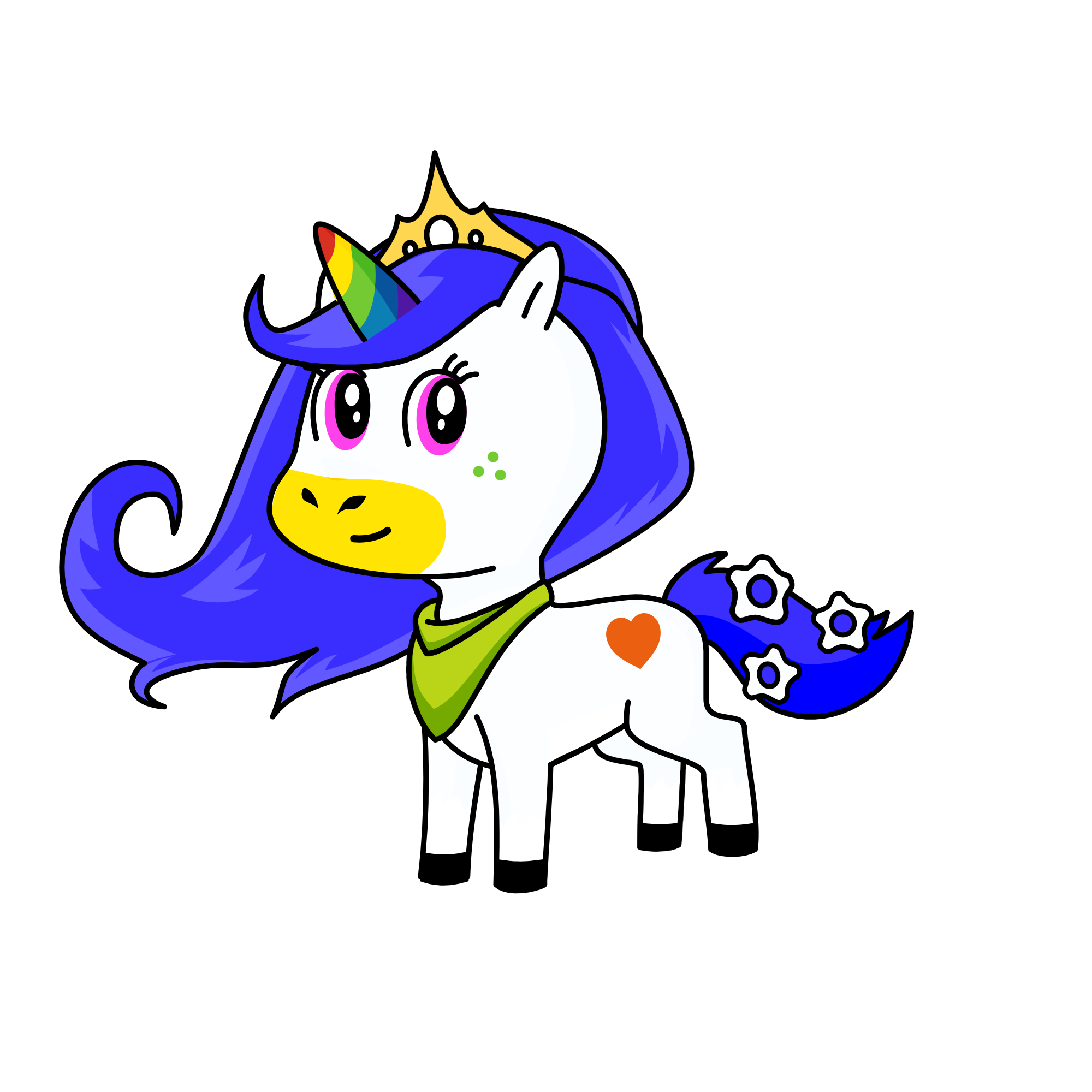 unicornio arcoiris, the unicorn