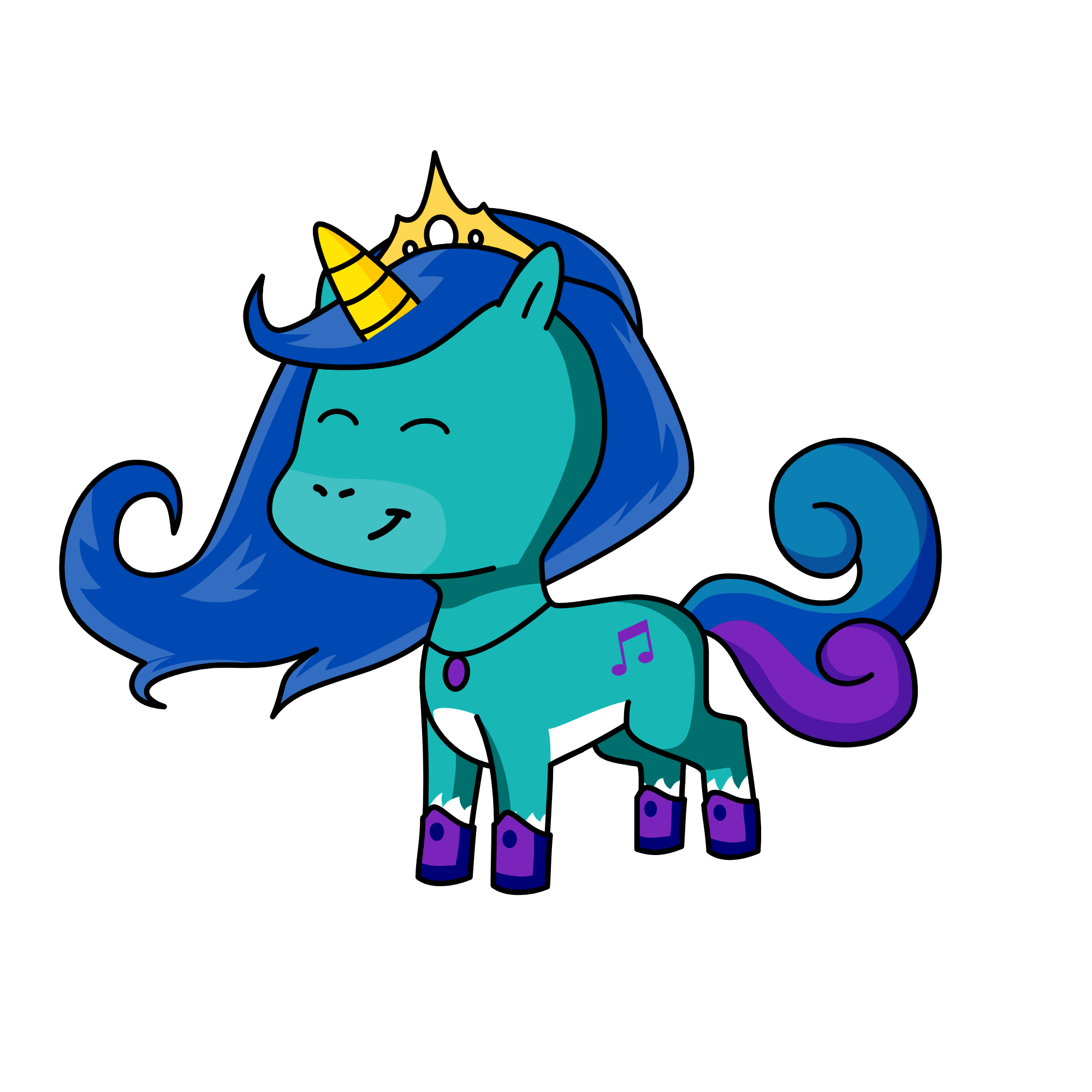 Melody, the unicorn